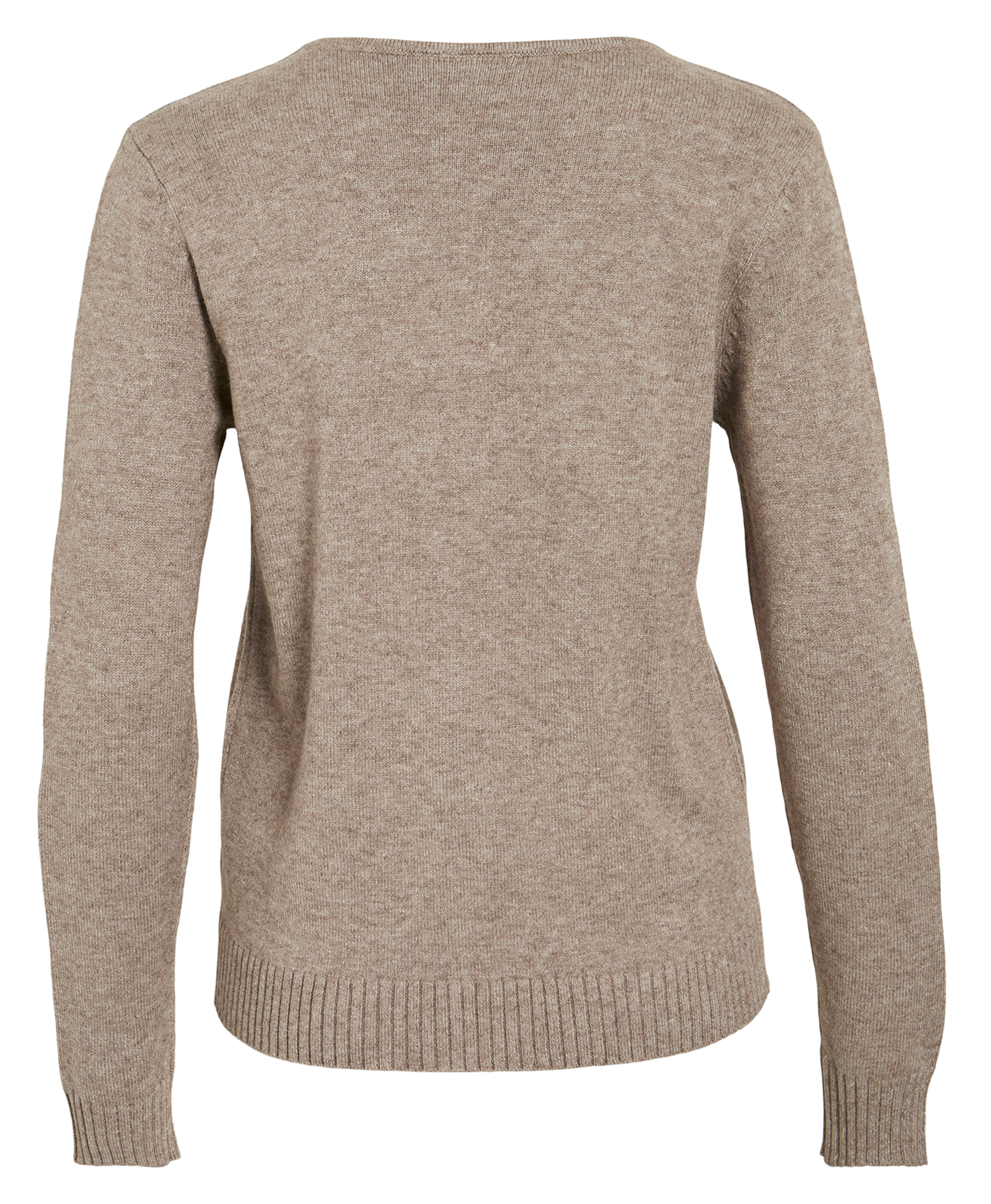 Pull droit en maille VILA Marron