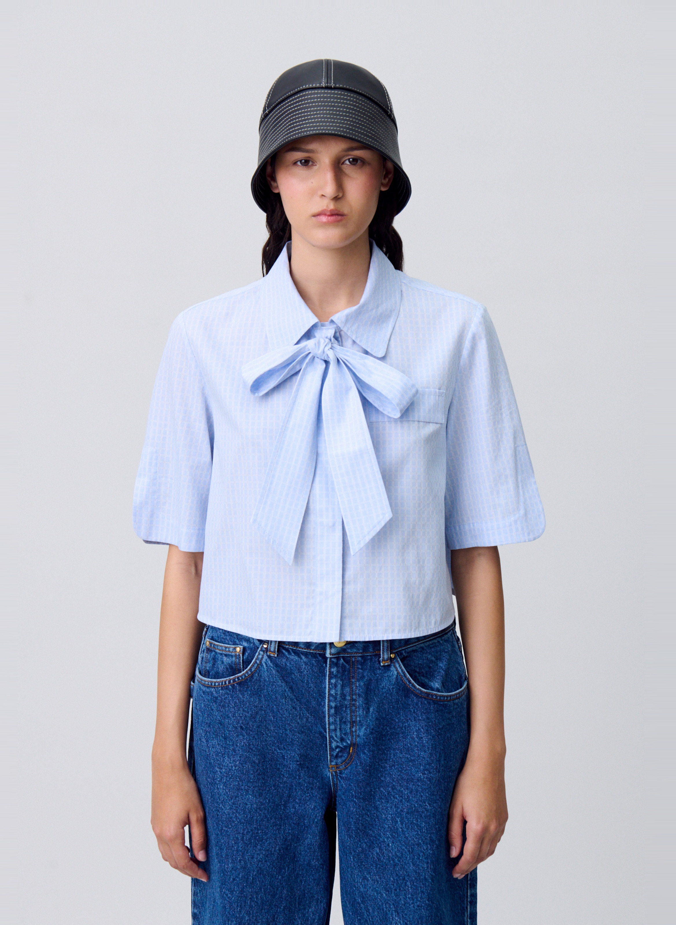 Short cotton checked shirt CLAUDIE PIERLOT Multicolored