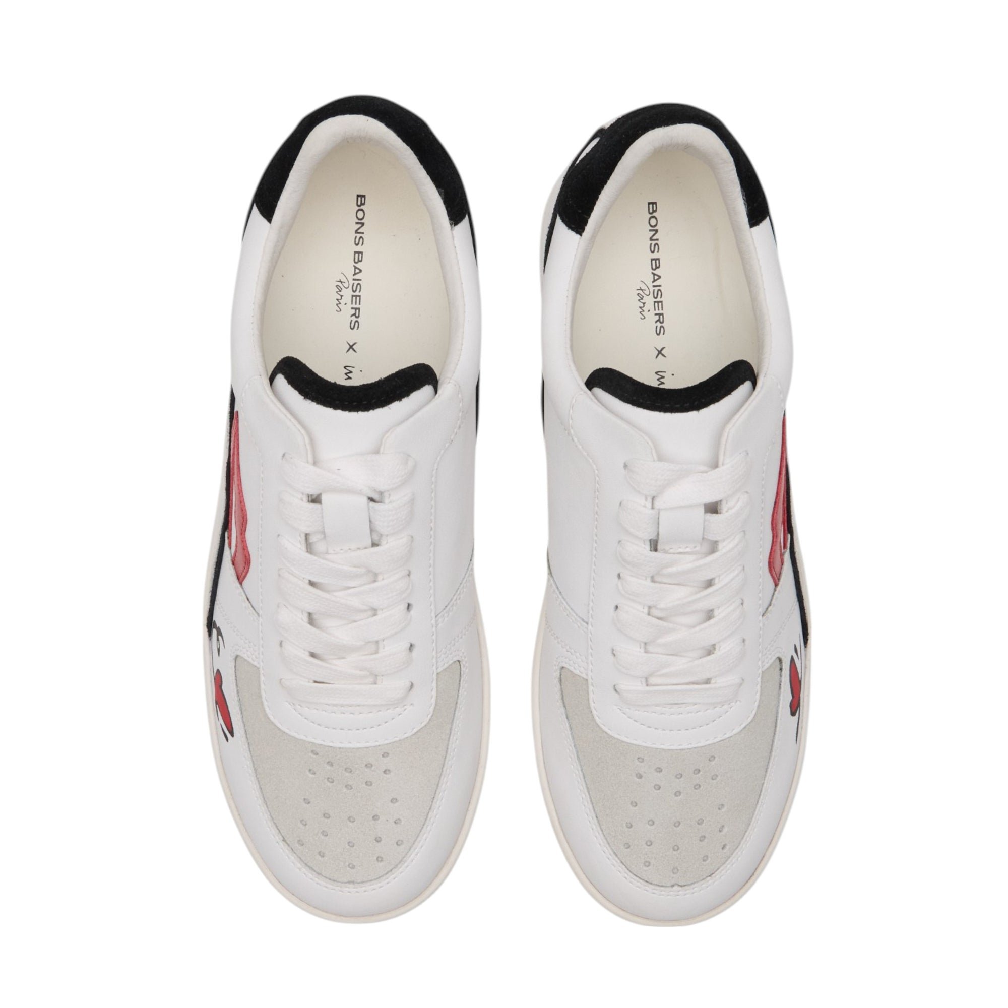 Jimmy leather sneakers BONS BAISERS PARIS White