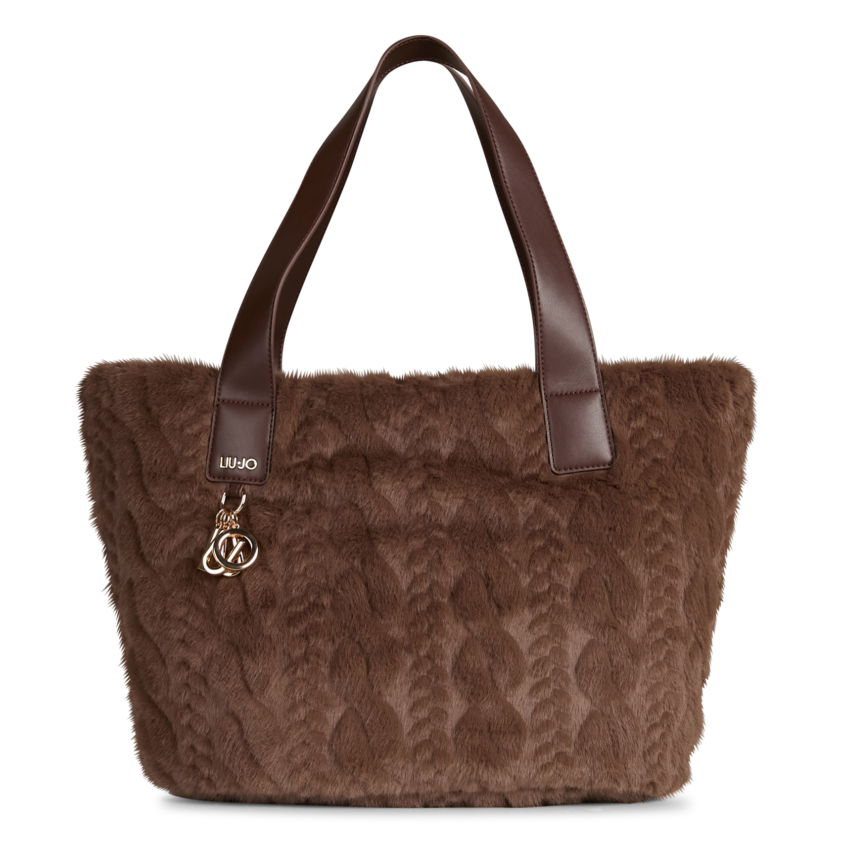 Faux fur tote bag LIU JO