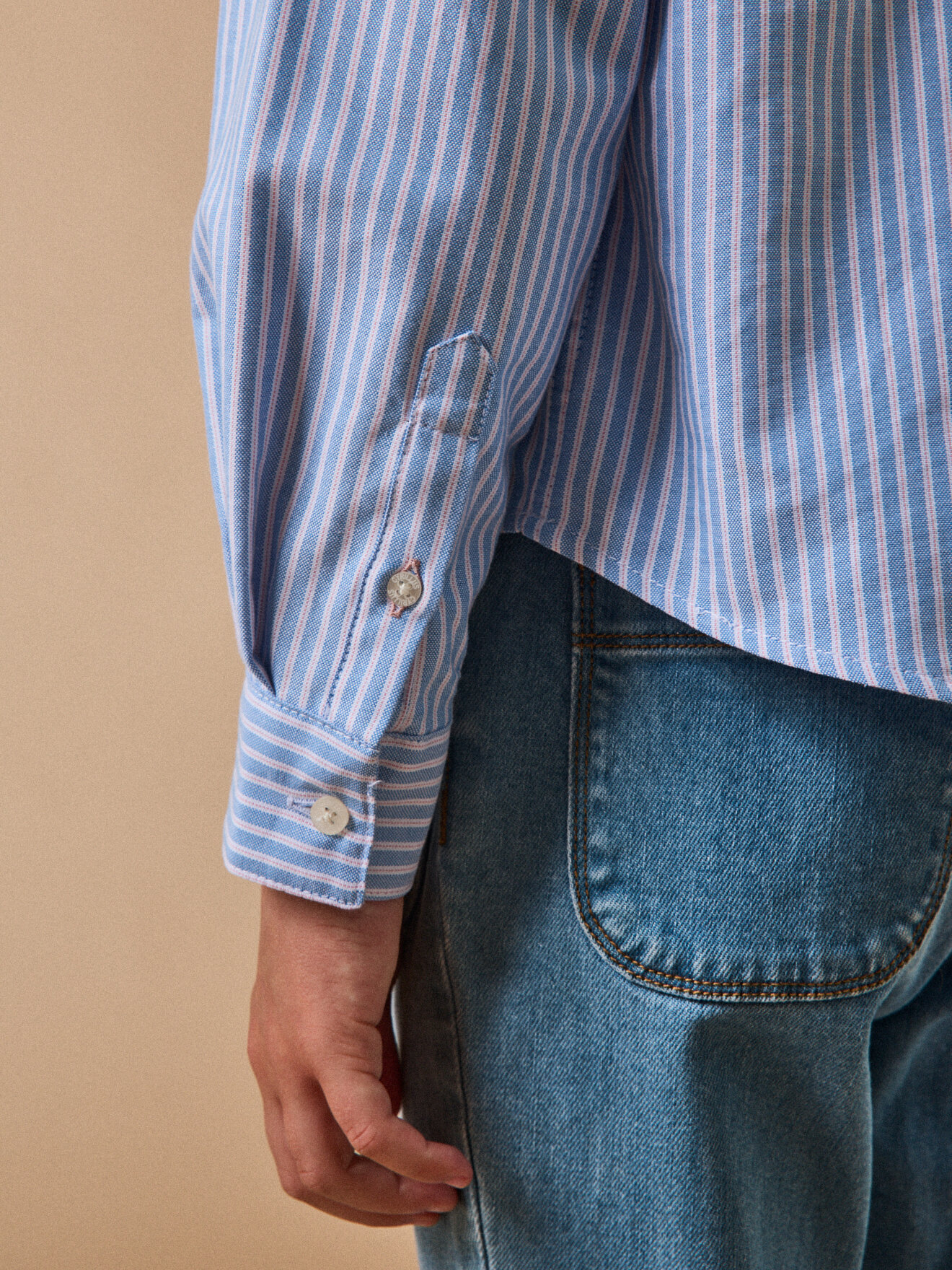 Striped shirt CYRILLUS Blue