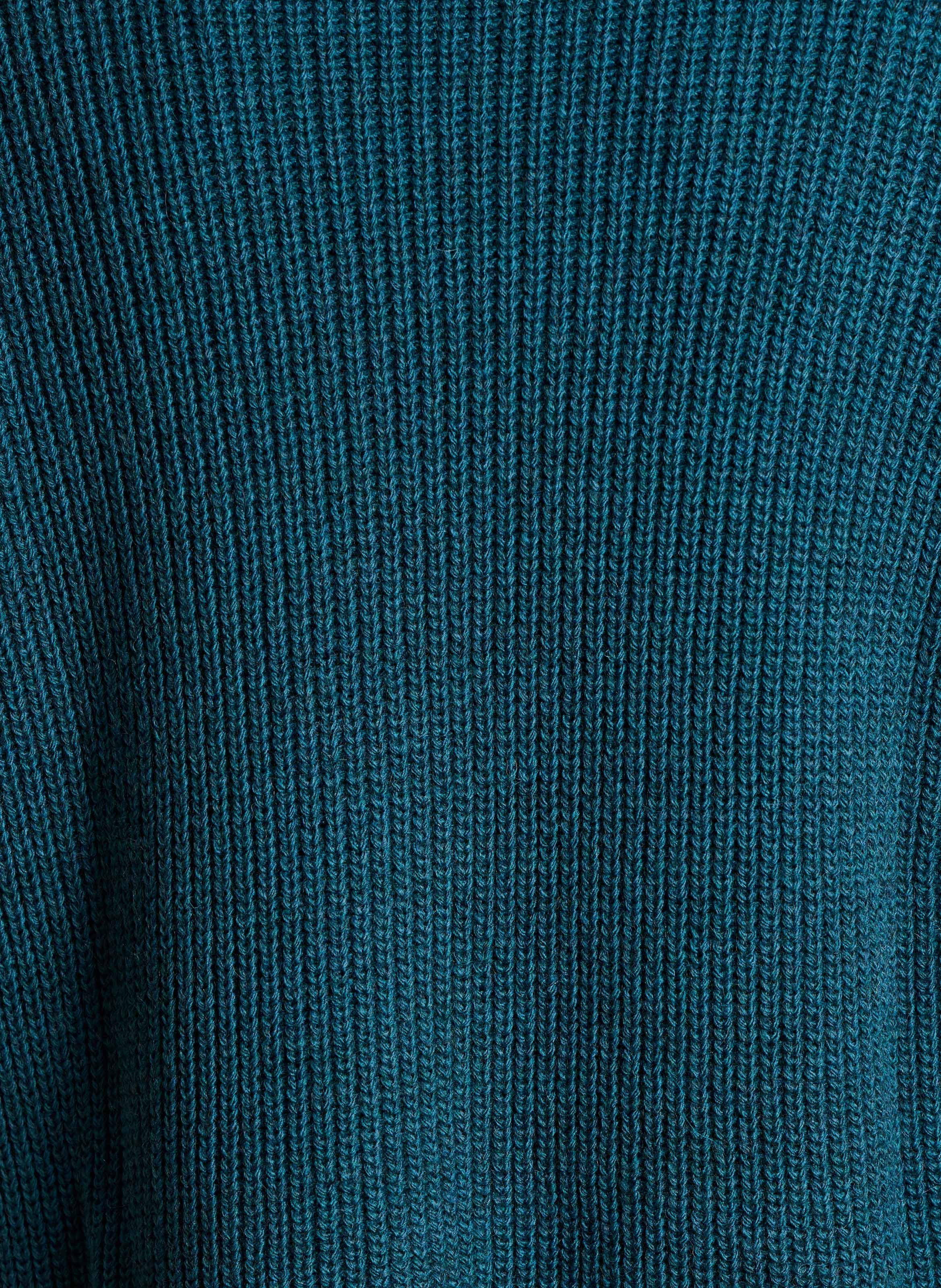 Asymmetrischer Oversized-Pullover mit Knopfleiste LA FEE MARABOUTEE Blau