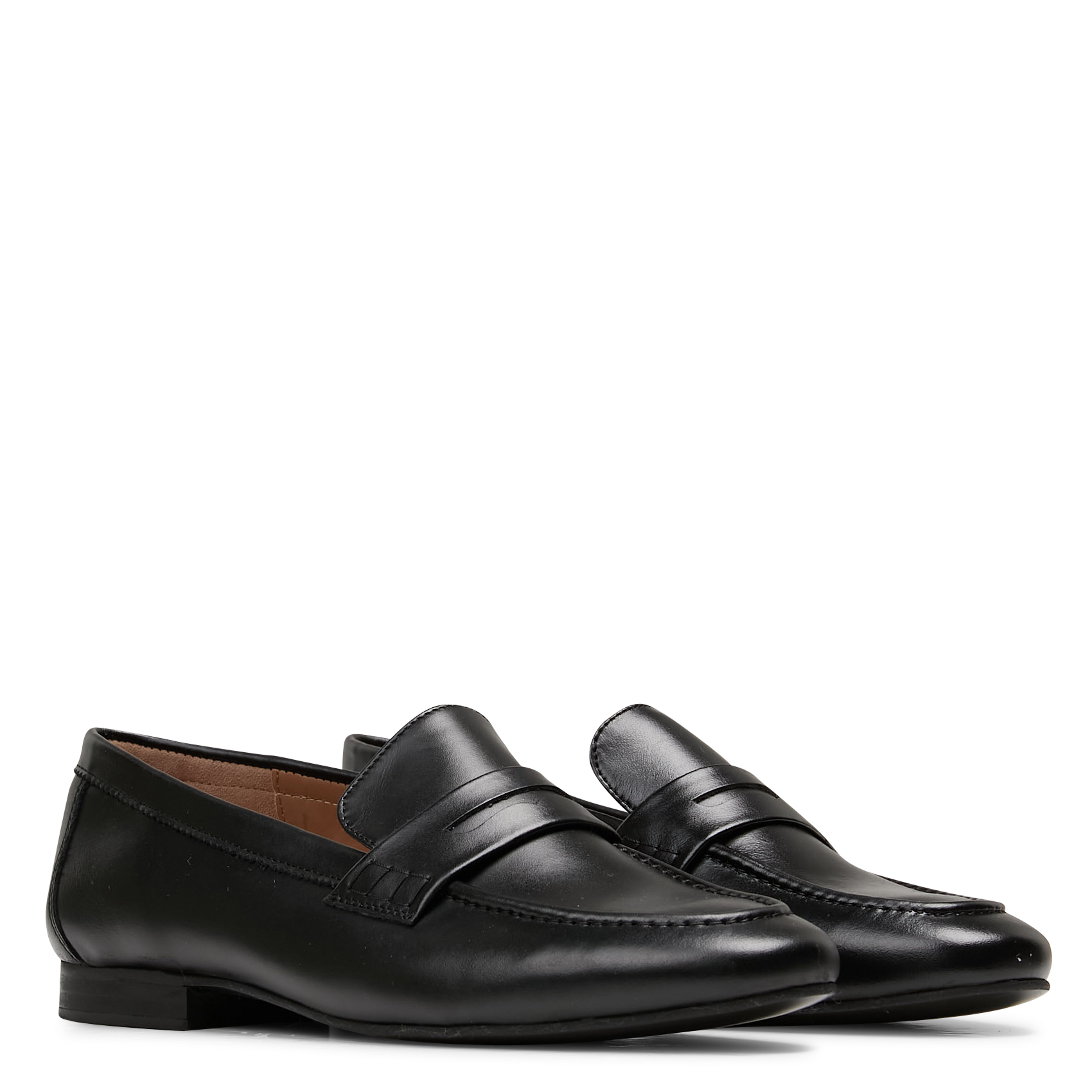 Plain leather moccasins MELLOW YELLOW Black