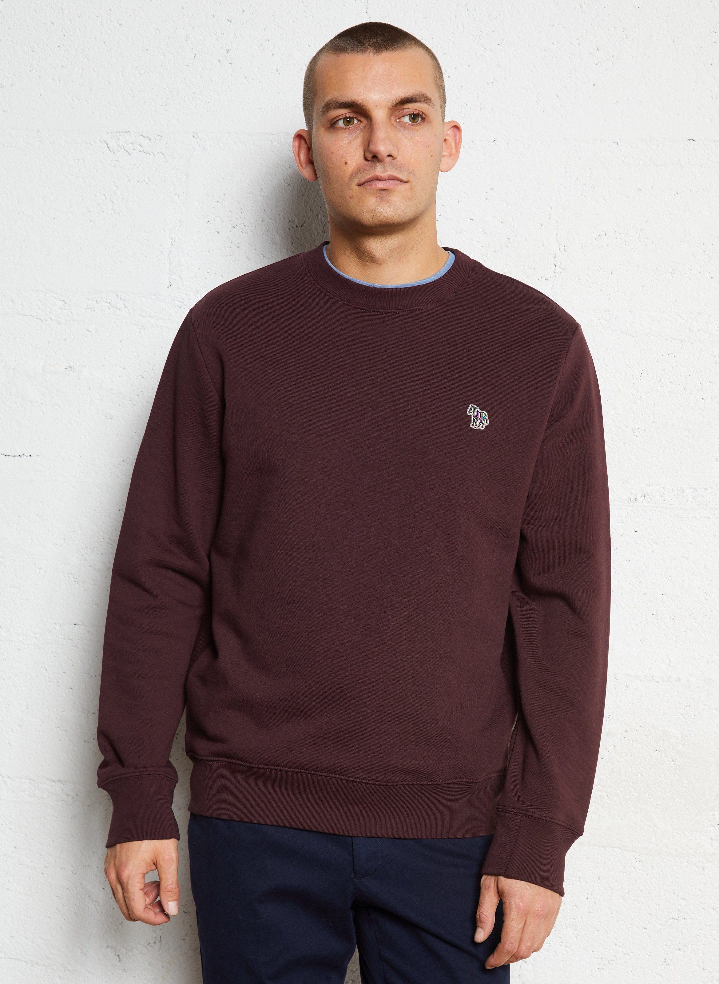 Round-neck organic cotton sweatshirt PAUL SMITH Red
