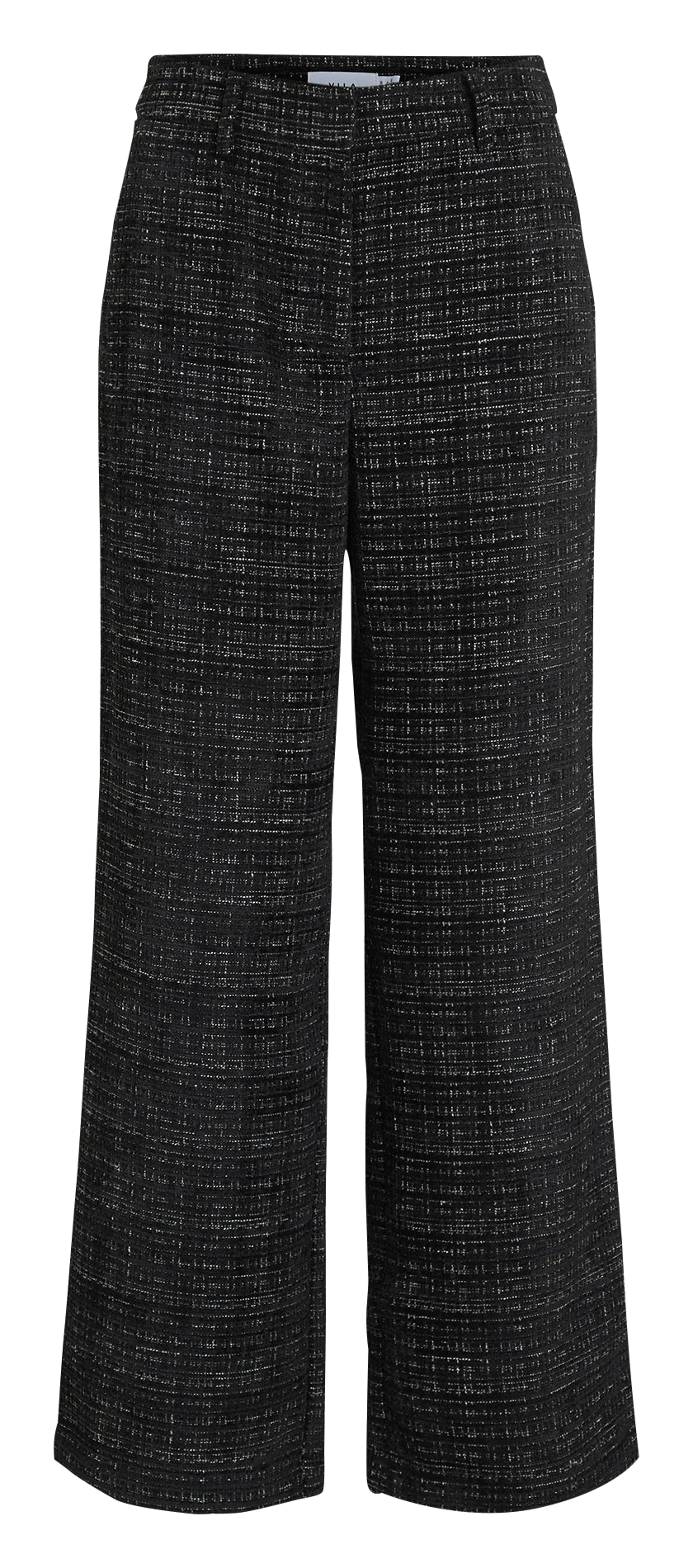 Pantalon large en tweed VILA Noir