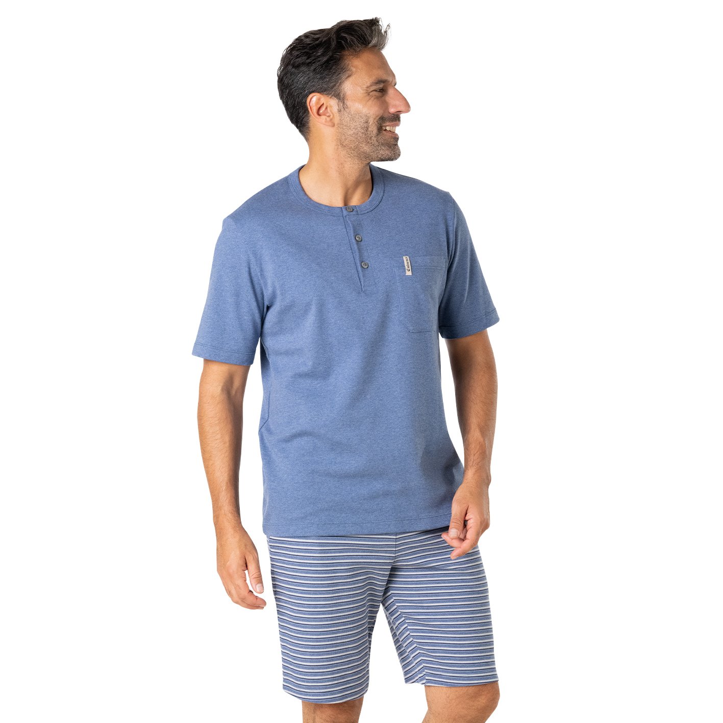 Short interlock pajamas EMINENCE Blue