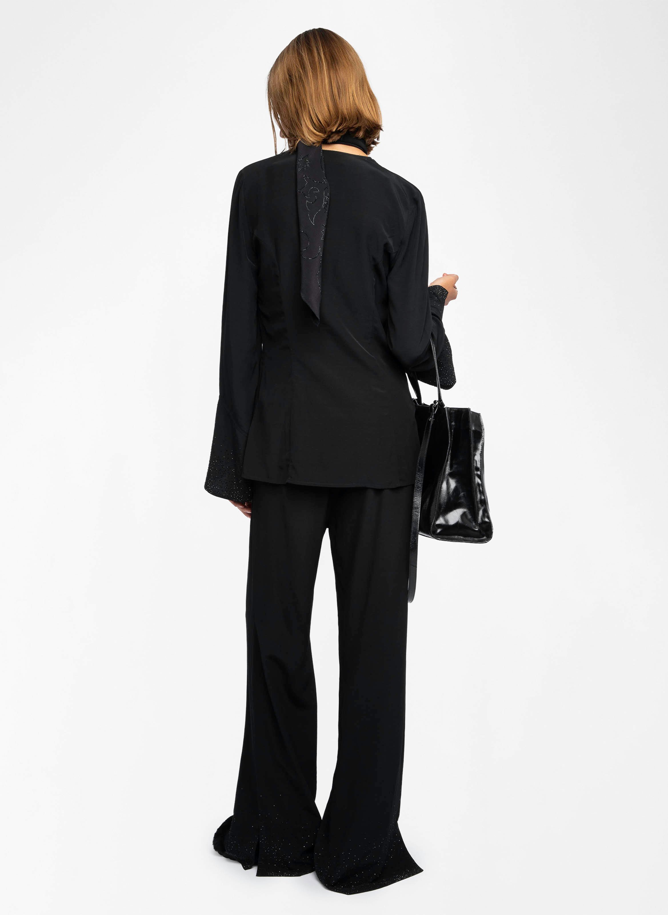 Flowy V-neck loose top ZADIG&VOLTAIRE Black