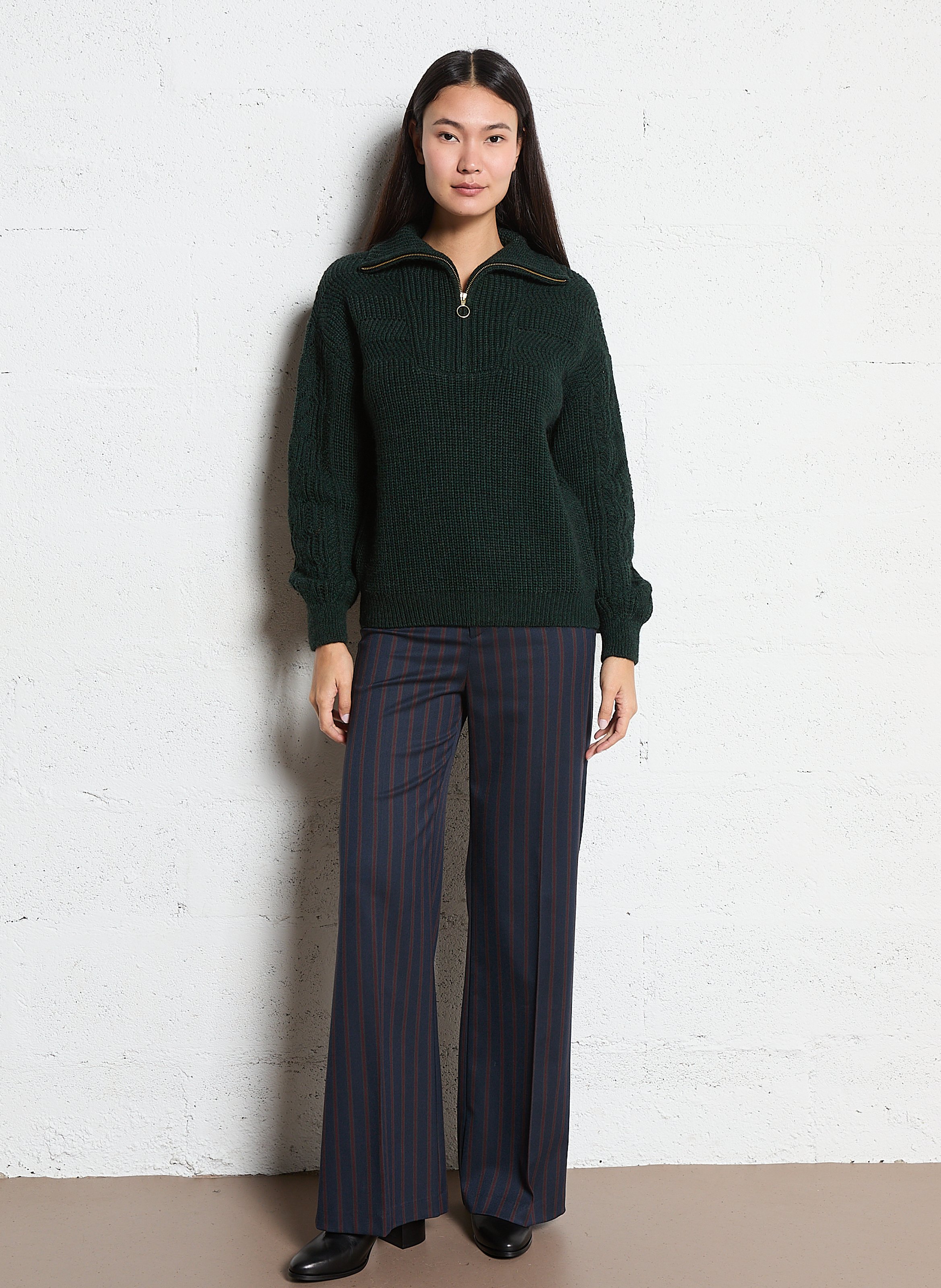 Bottines à talons en cuir BOCAGE Noir