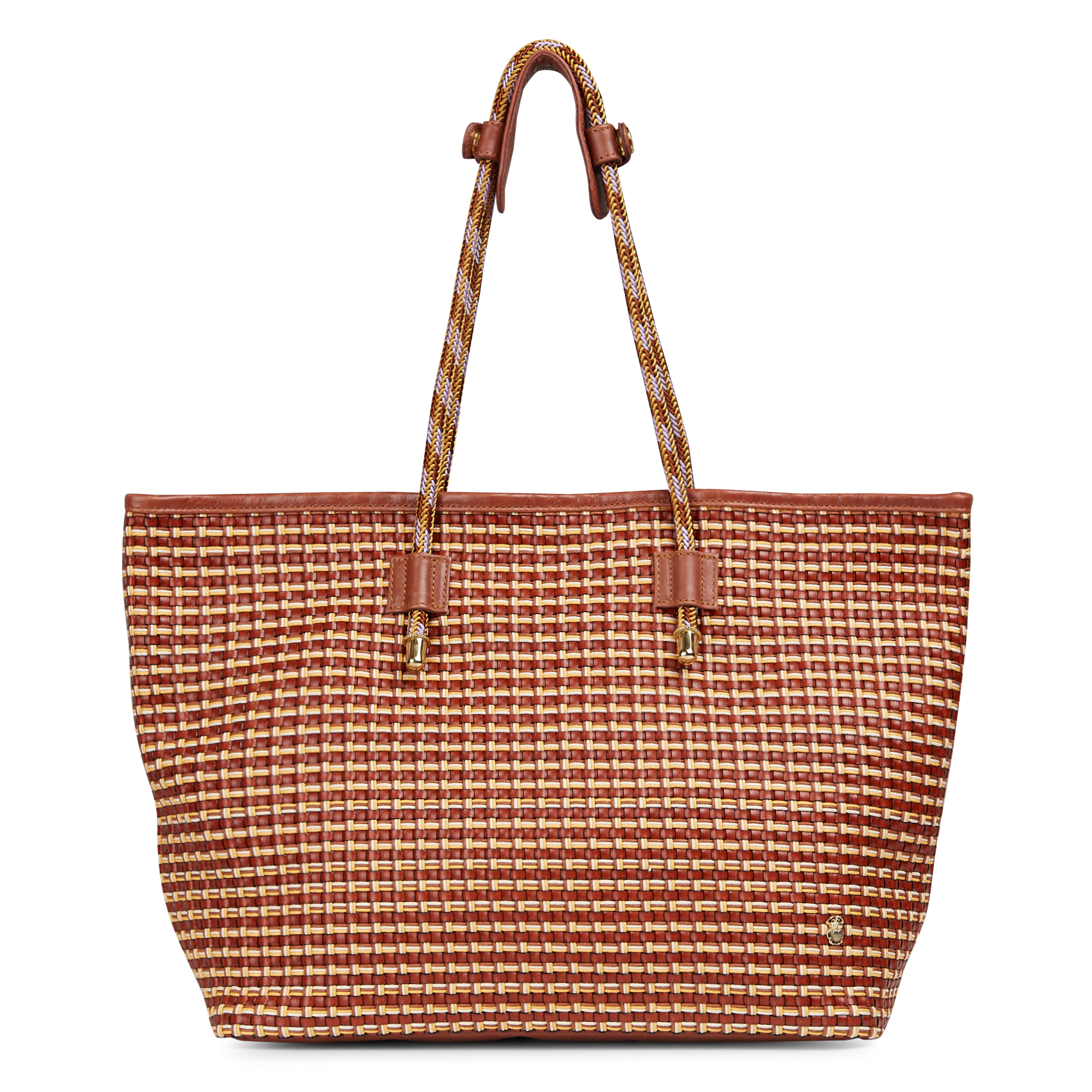 Geschmeidige Tragetasche aus Leder  CLARIS VIROT Braun