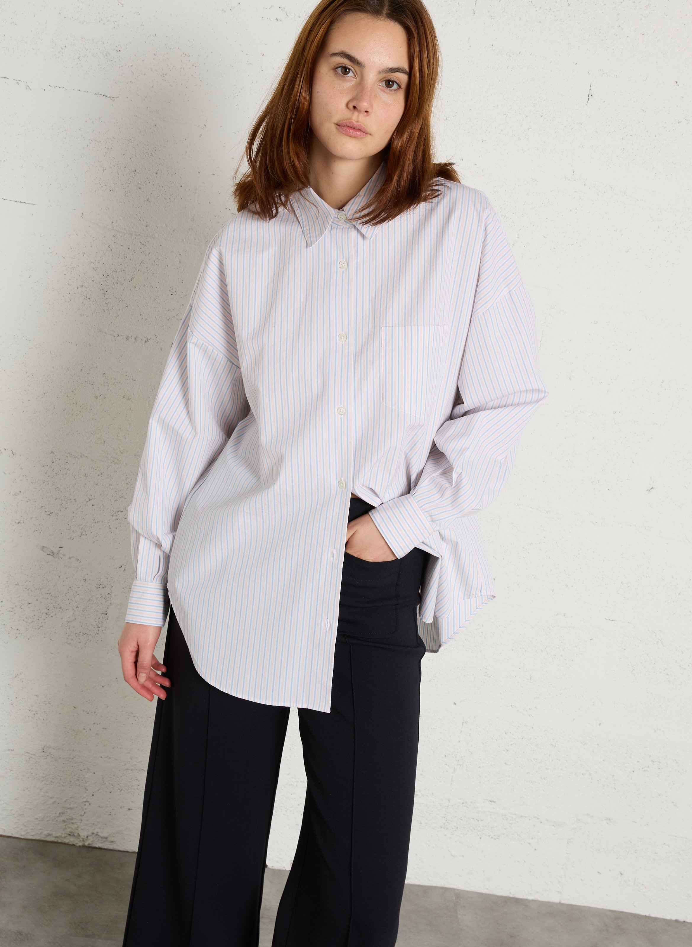 Baumwoll-Bluse BELLEROSE Blau