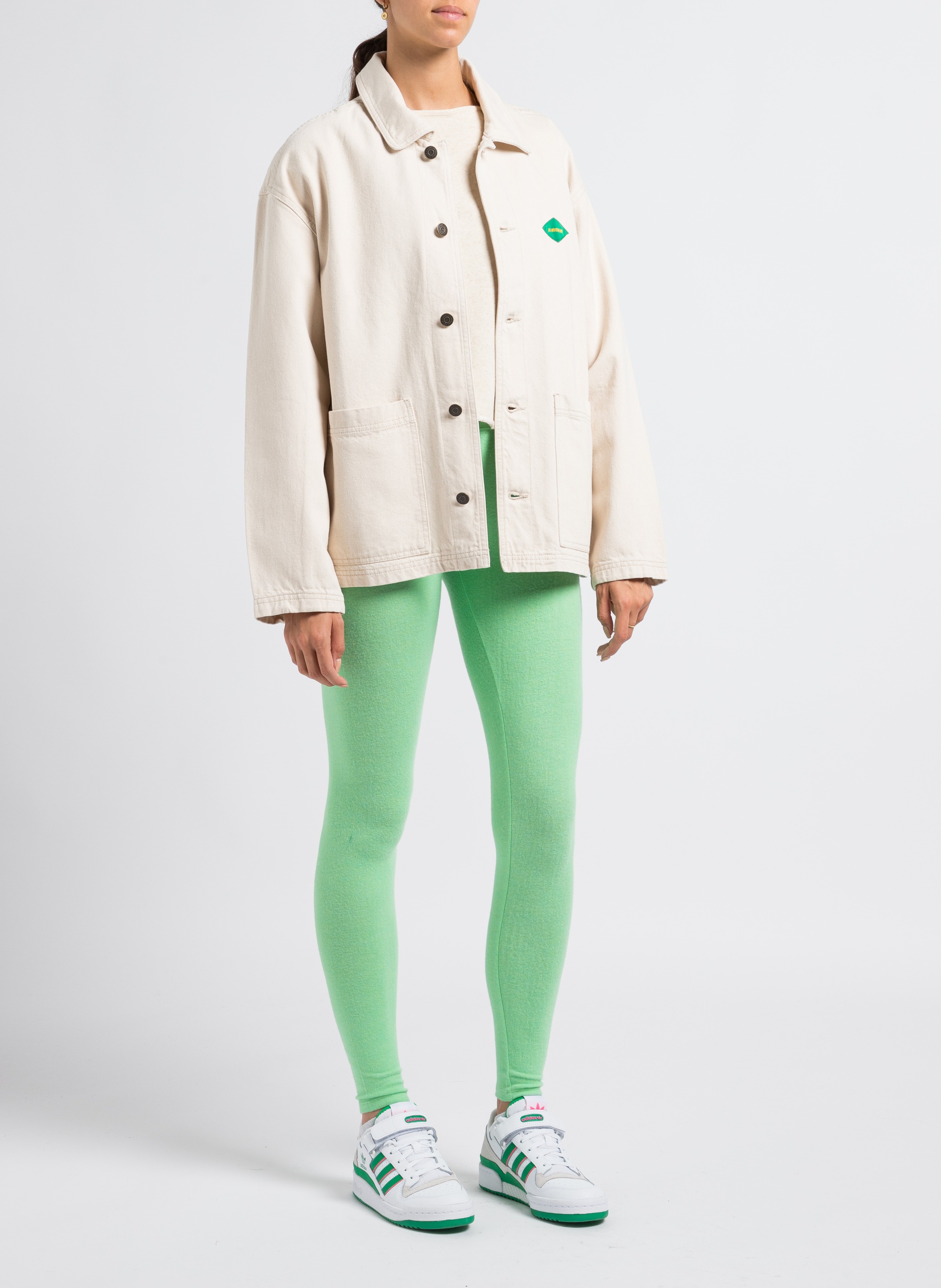 Sweater met boothals | linnen/biokatoenblend AMERICAN VINTAGE Beige