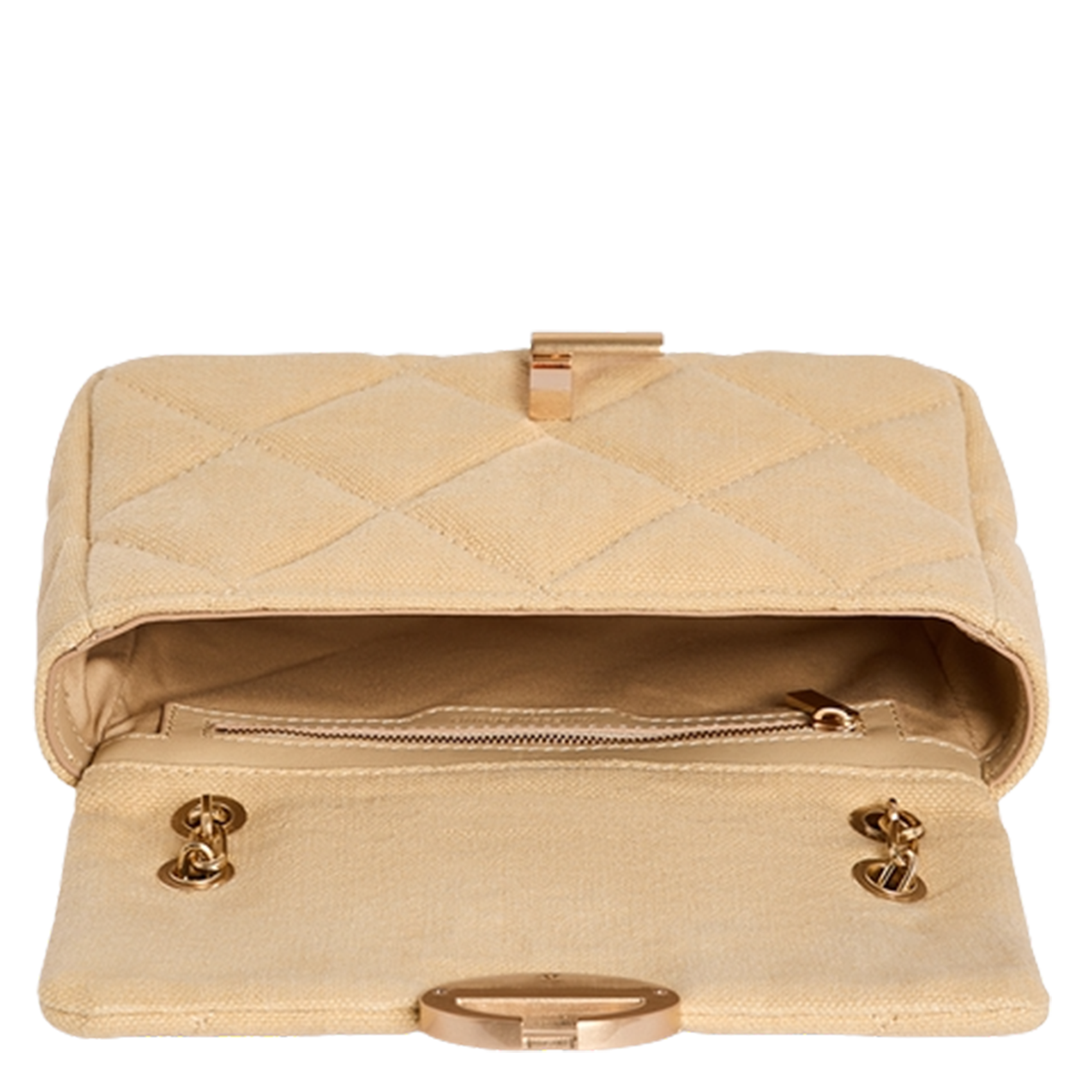 Schoudertas van linnen Oranje