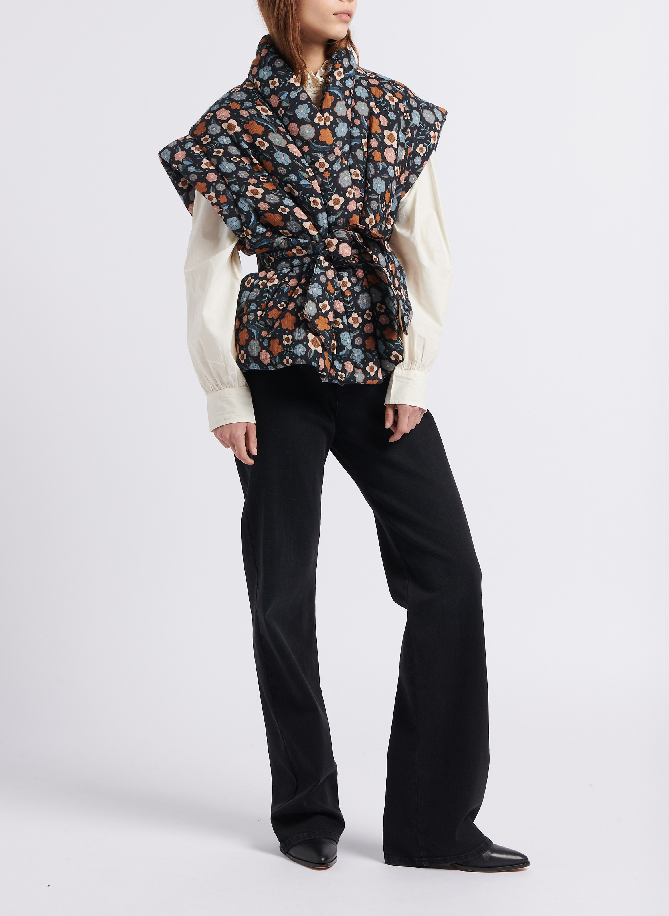 Gesteppte Baumwolljacke mit Schalkragen ANTIK BATIK Mehrfarbig