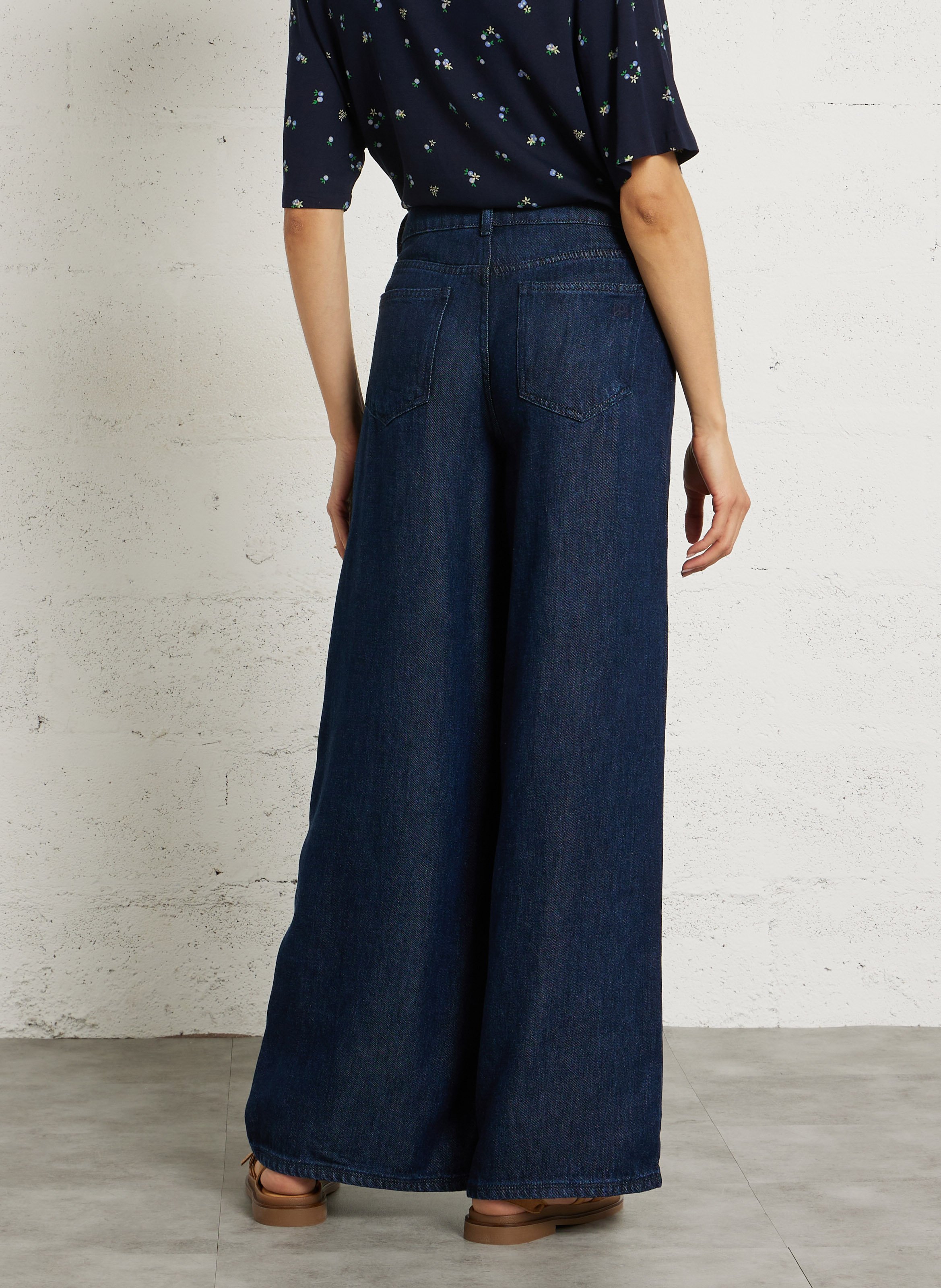 Jean large DES PETITS HAUTS Bleu