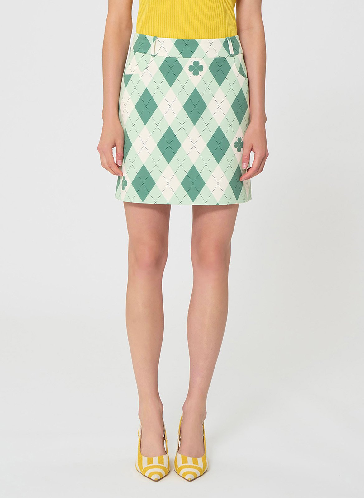 Axiroad - Bedruckter Midirock TARA JARMON Blau