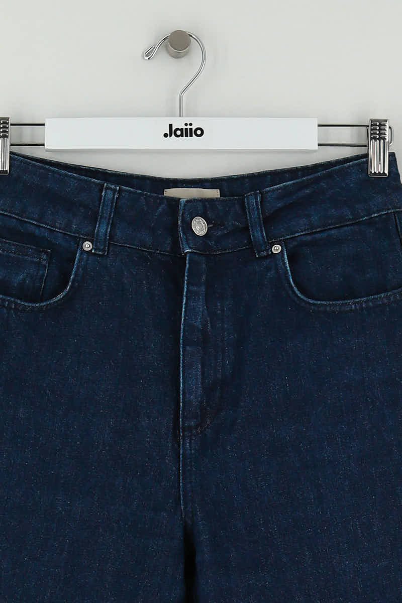 Straight cotton-blend pants SEZANE - Seconde main Blue