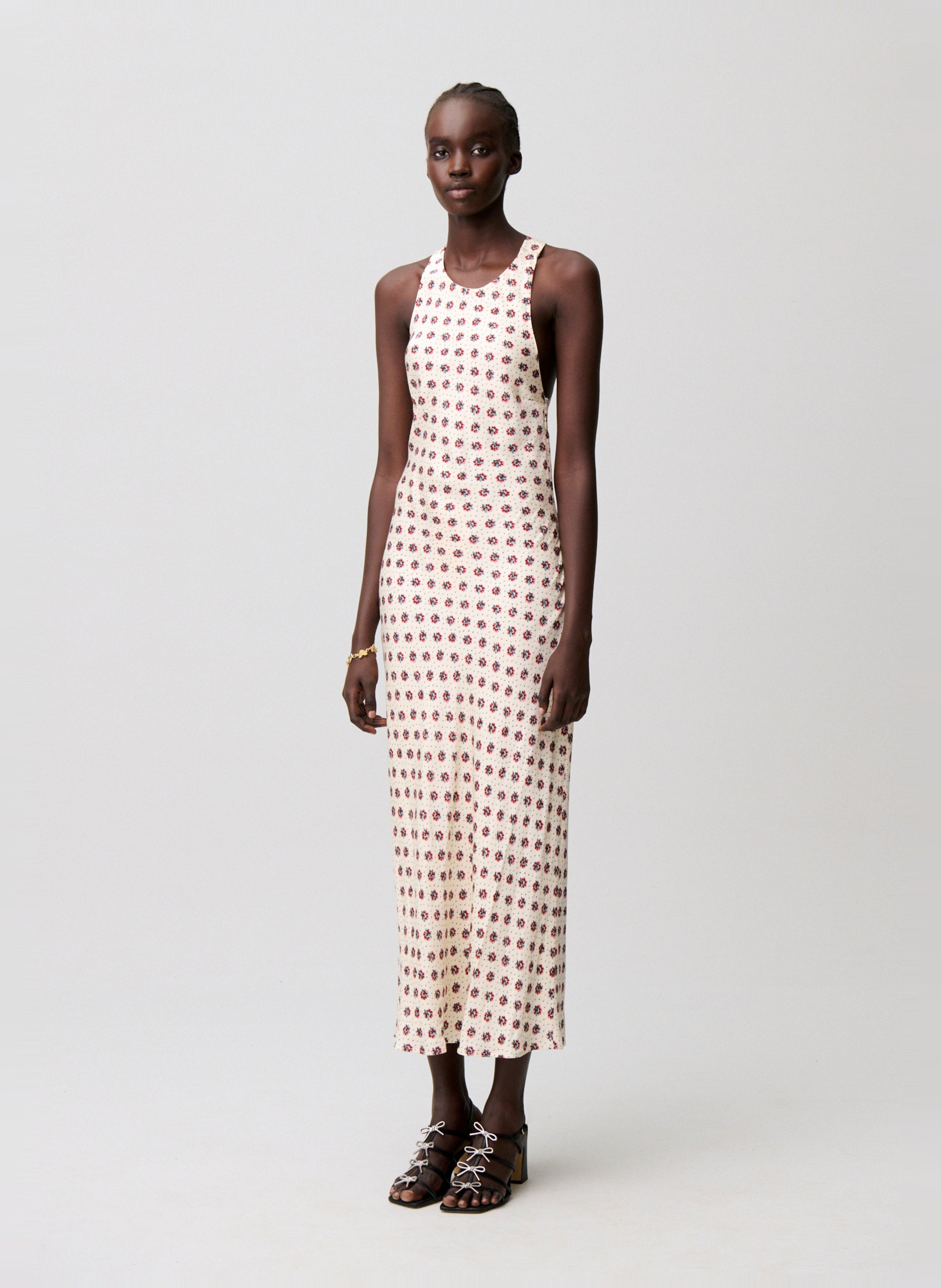 Robe longue sans manches imprimée CLAUDIE PIERLOT Multicolore