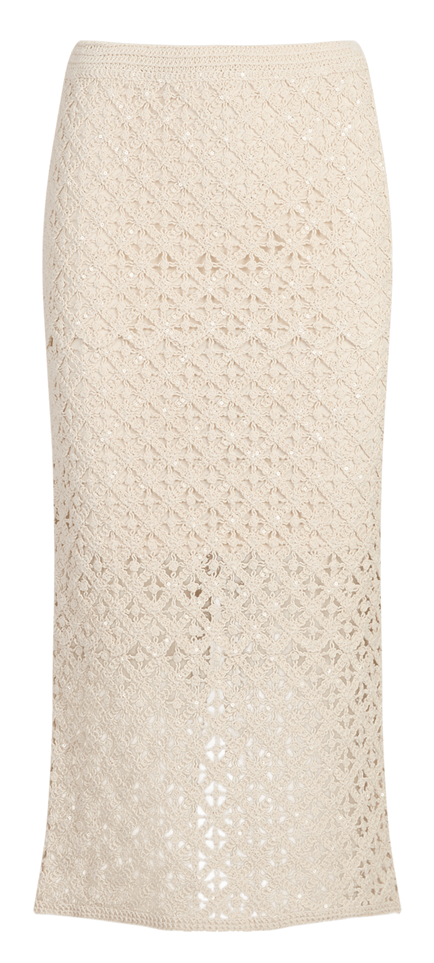 Organic cotton midi skirt OBJECT Beige