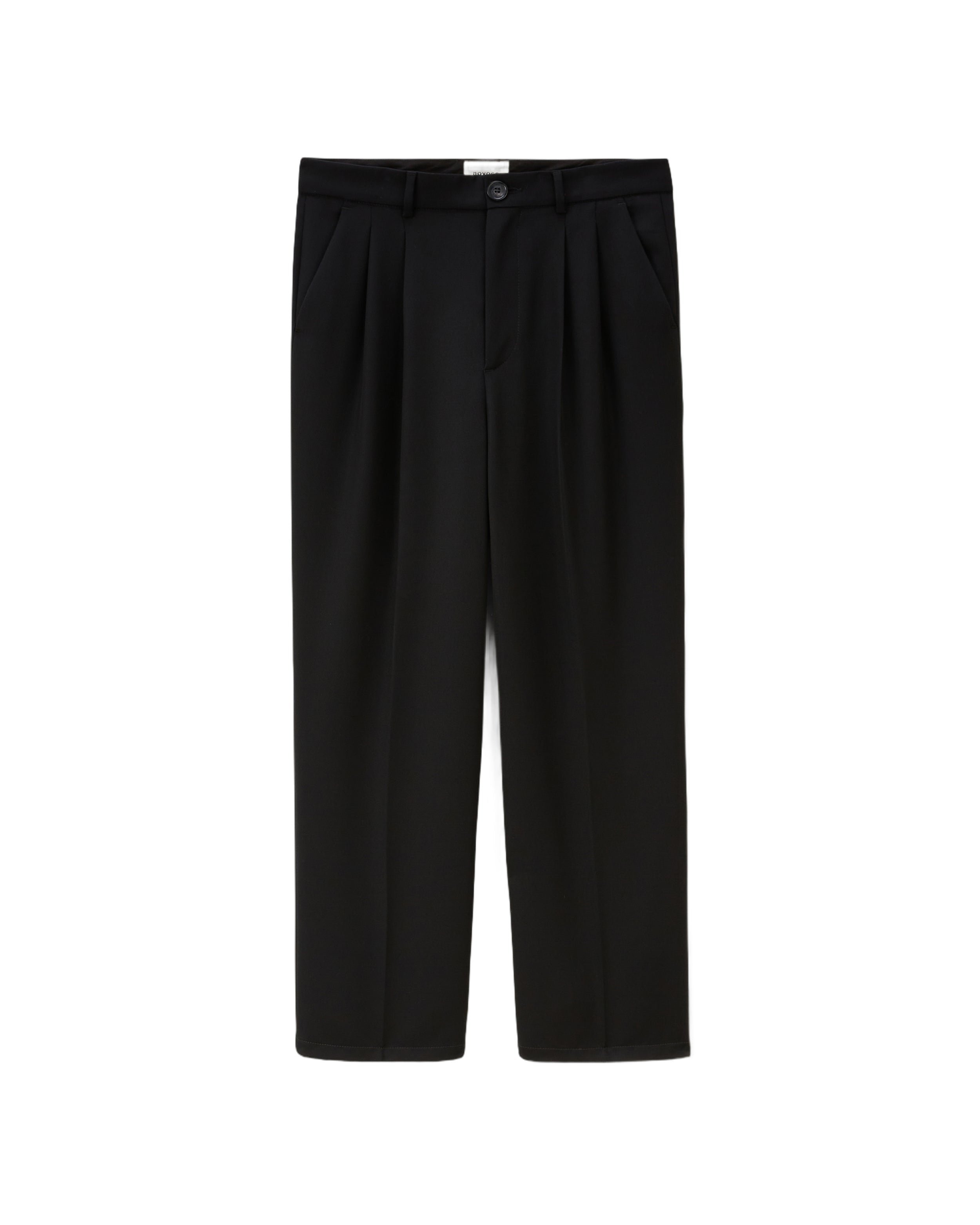 Trousers with pleats CLYDE BLACK Noyoco Black