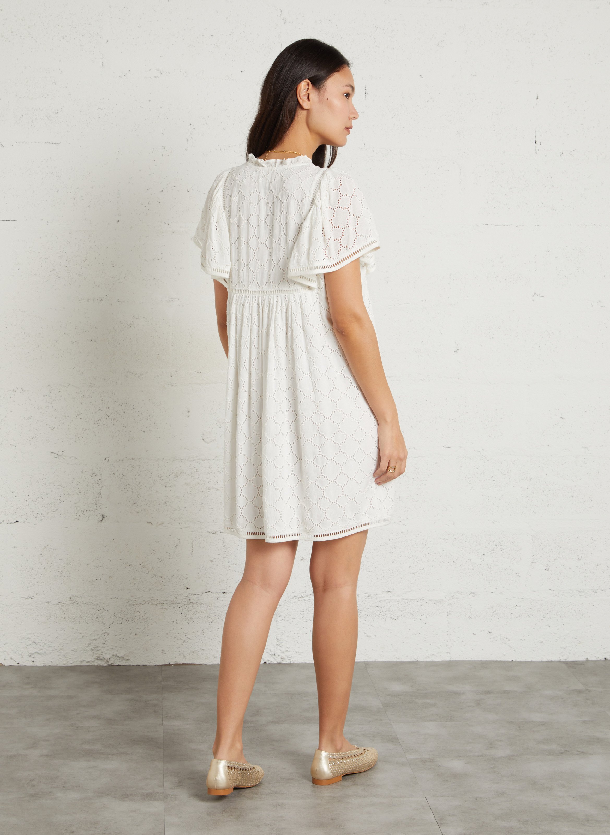 Ballerines en cuir tressées MAISON 123 Doré