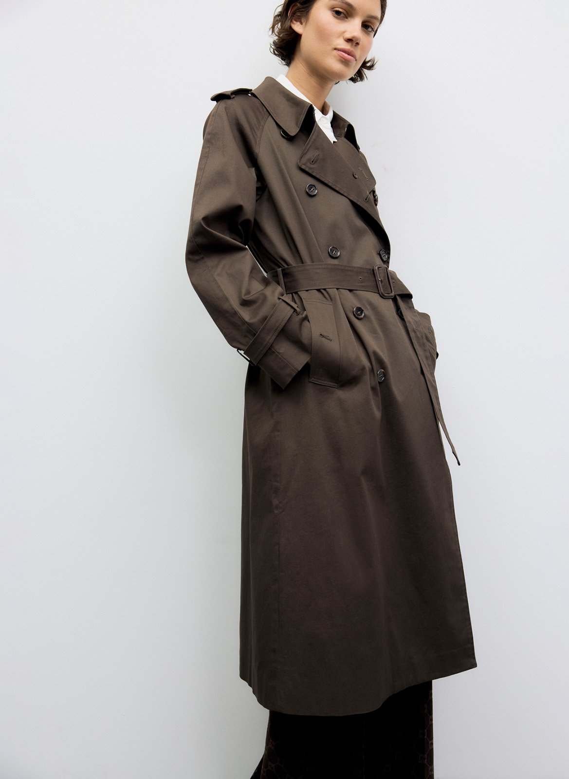 Cotton trench coat GERARD DAREL Brown