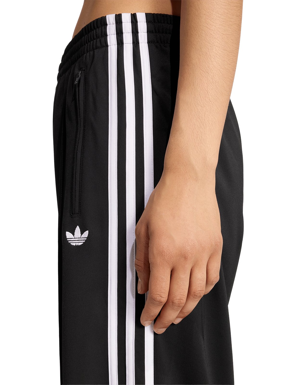 Gerade High-Waist-Jogginghose uni ADIDAS Schwarz