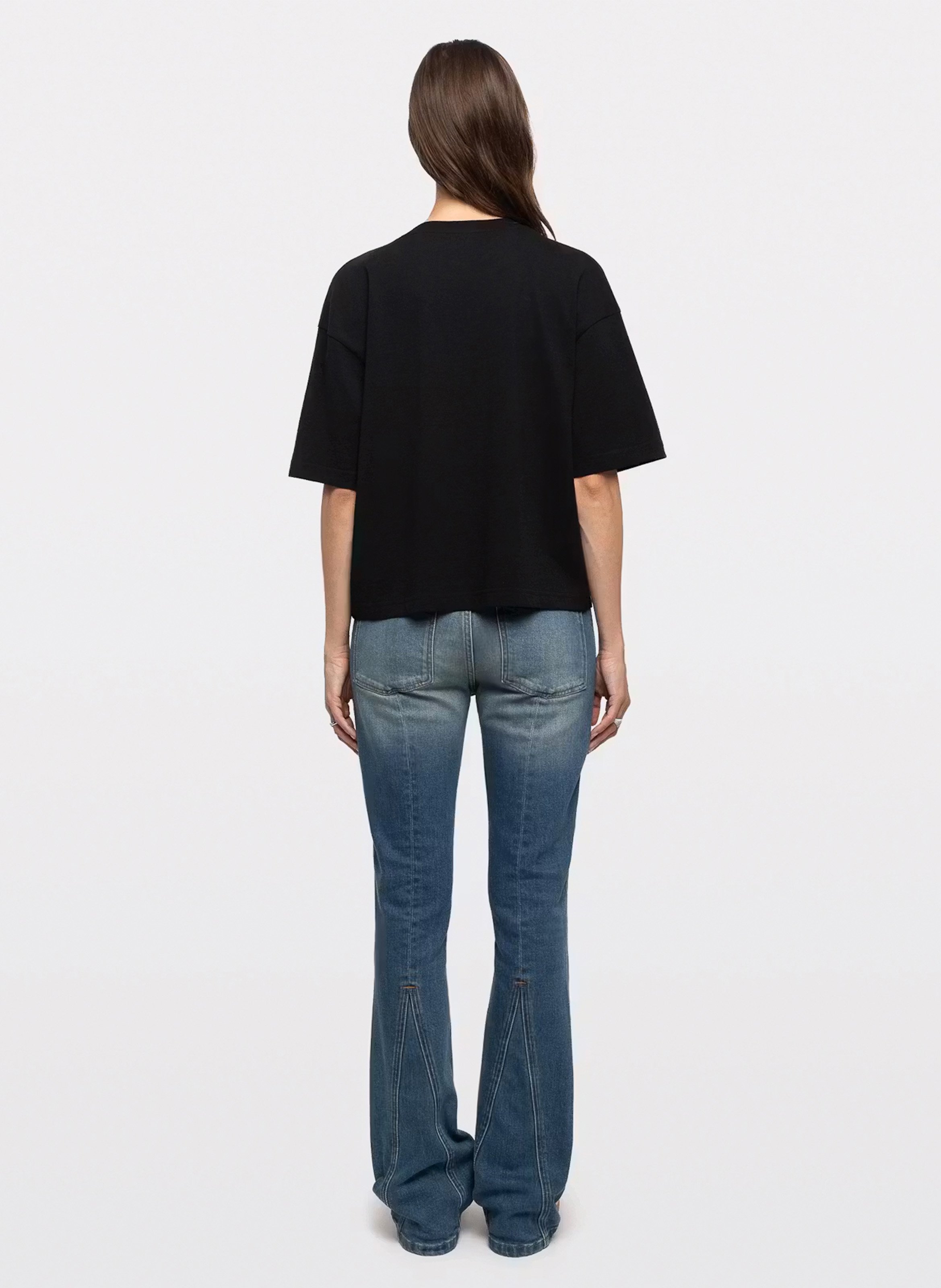 Gerade geschnittenes T-Shirt aus Baumwolle ZADIG&VOLTAIRE Schwarz