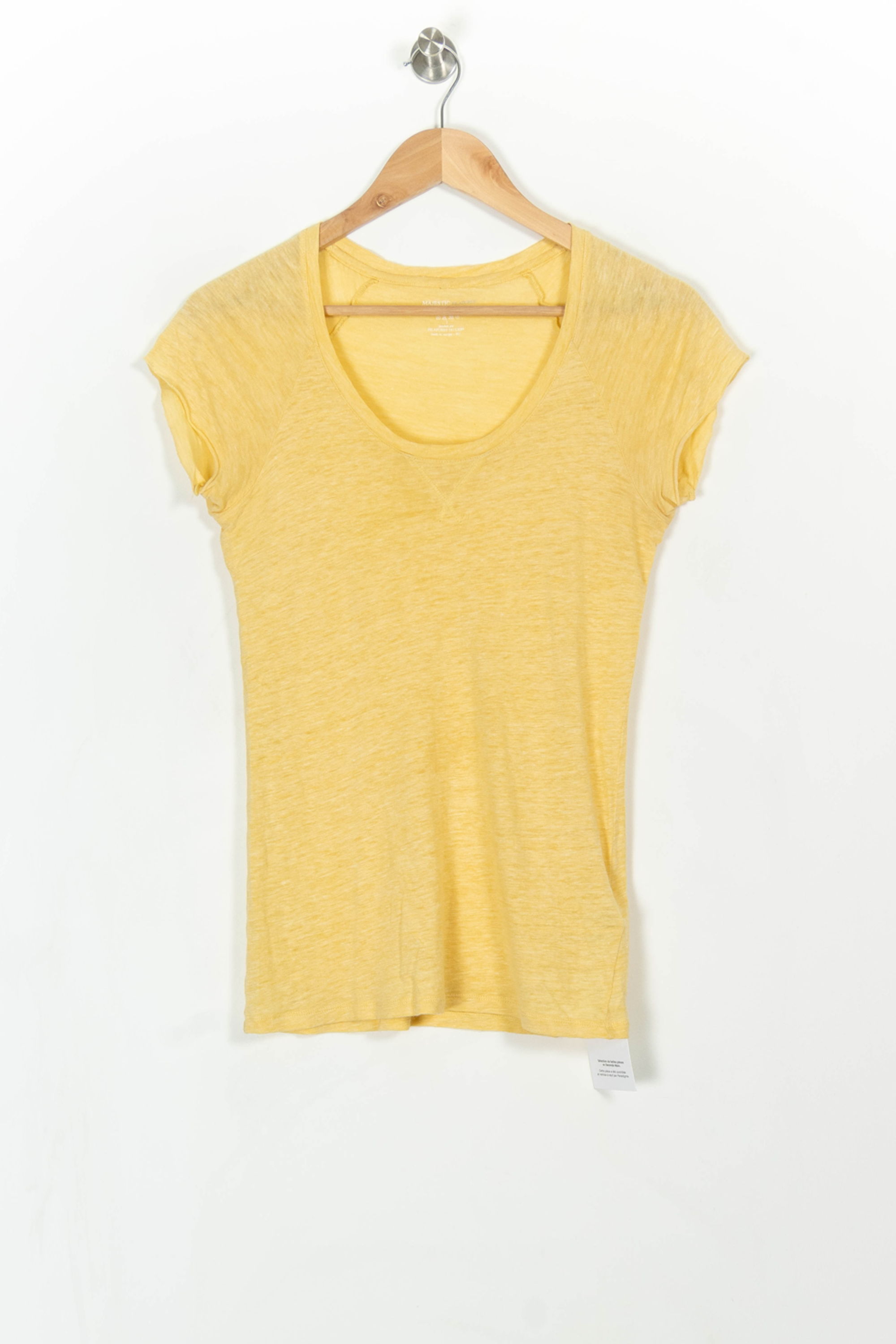 T-shirt MAJESTIC FILATURES - SECONDE MAIN Yellow