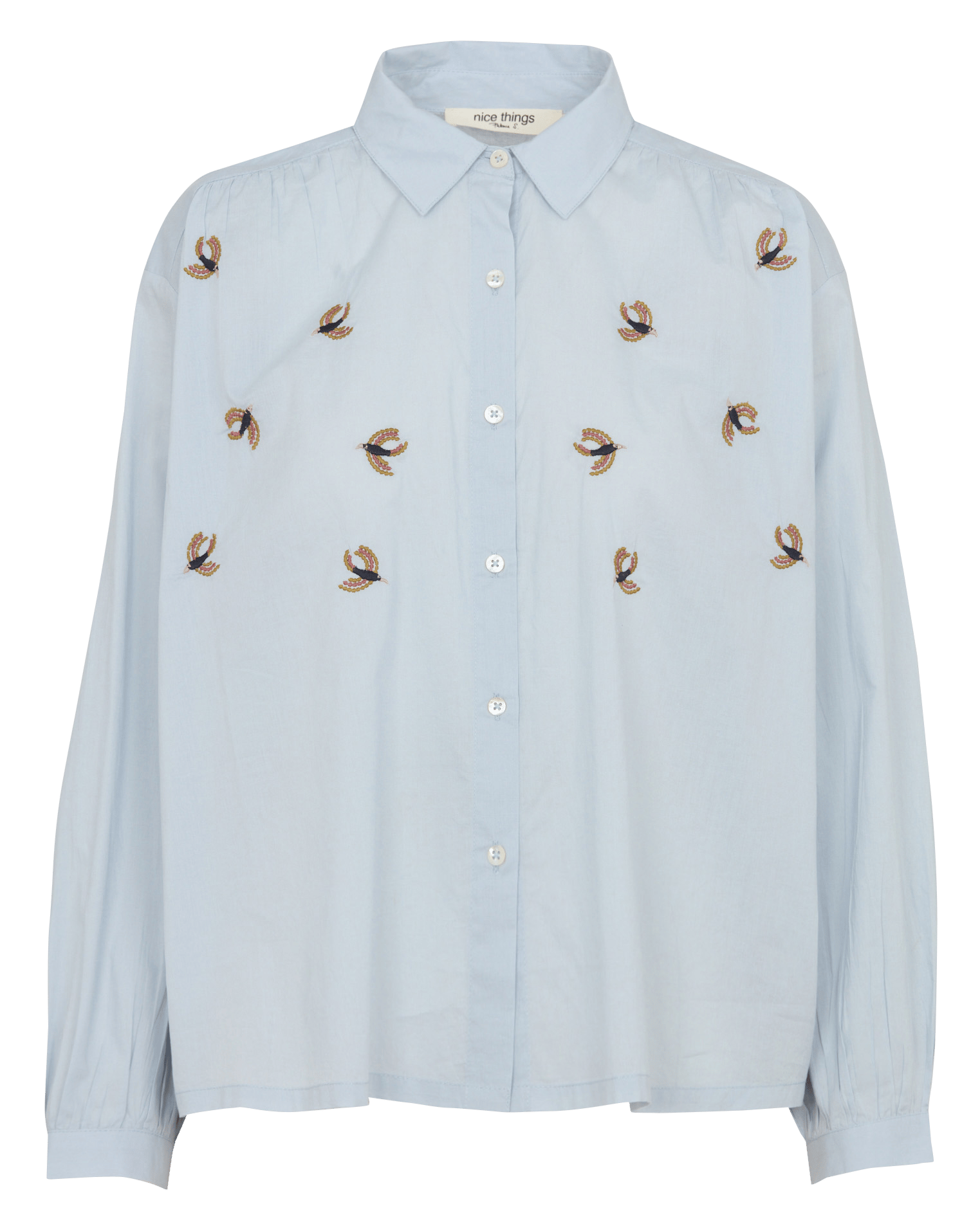 Shirt with cotton embroidery NICE THINGS