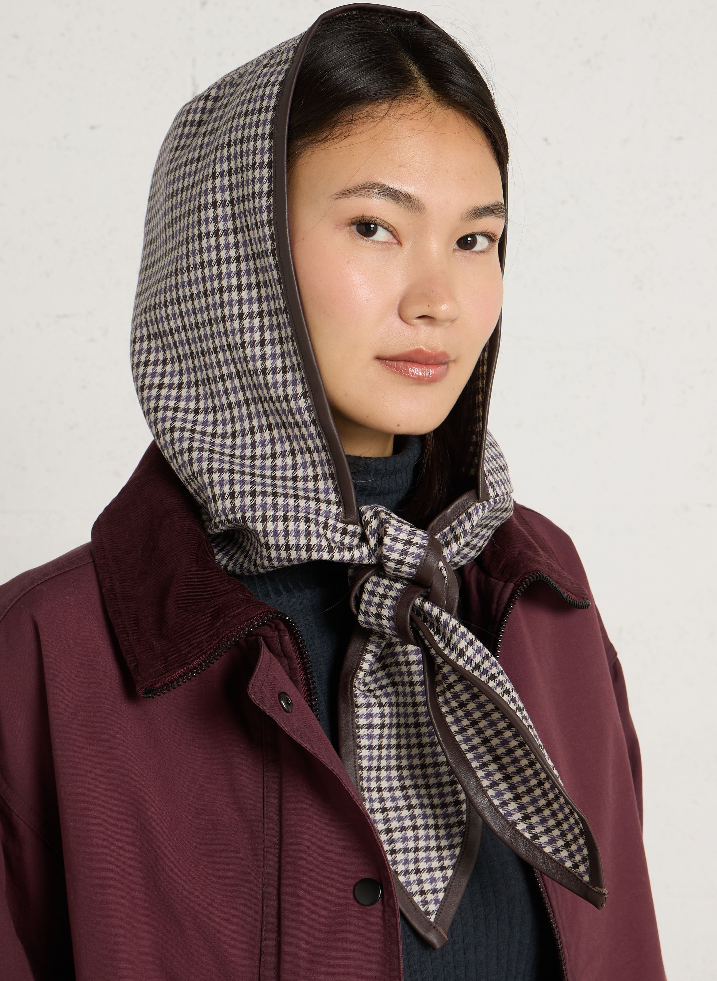 Wollkapuze DES PETITS HAUTS Mehrfarbig