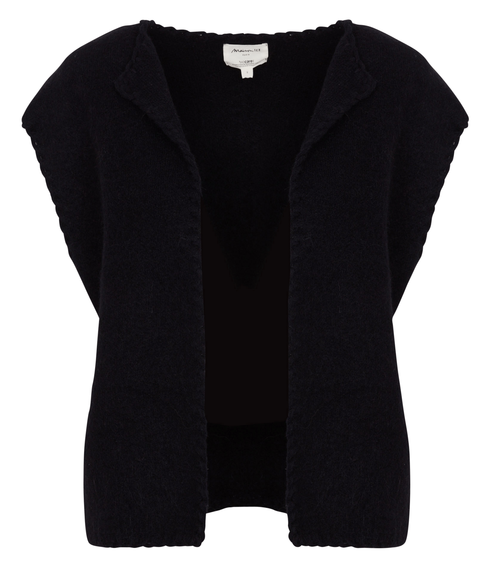 Mouwloos vest | wolblend MAISON 123