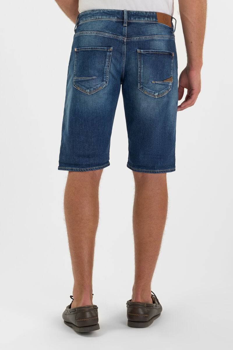 Buttoned denim Bermuda shorts LE TEMPS DES CERISES Blue