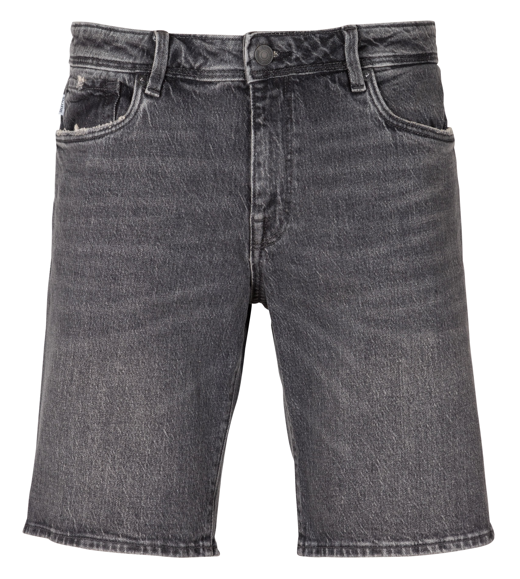 Regular-fit organic cotton shorts SELECTED Black