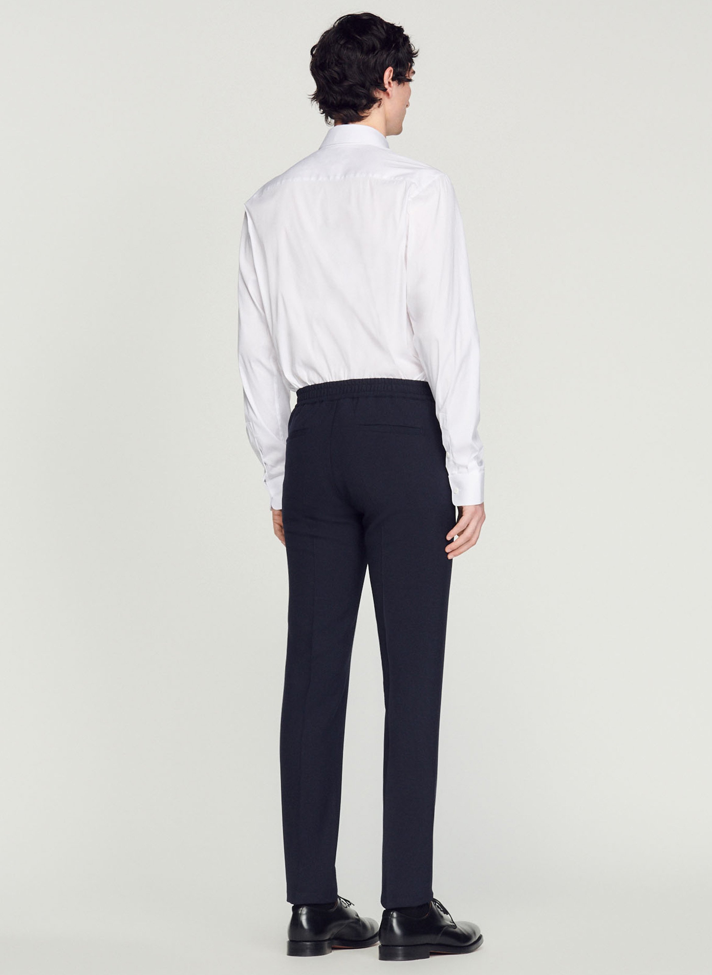 Pantalon droit  SANDRO Bleu