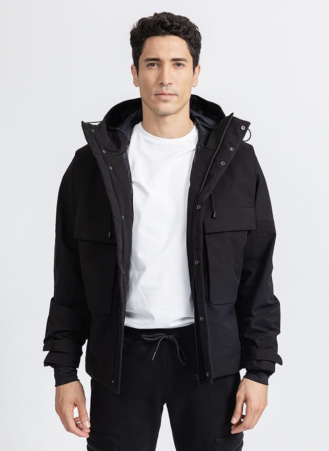 Parka courte online homme