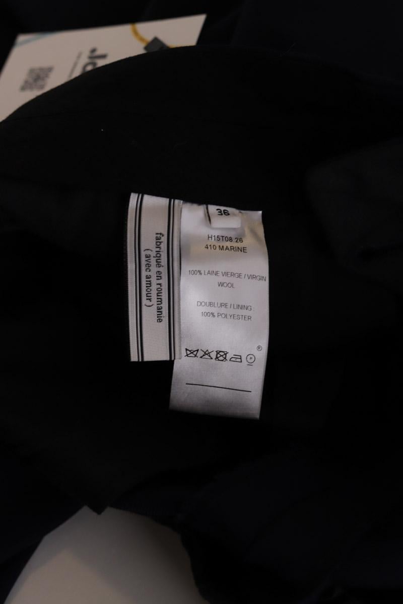 Bandol straight woollen trousers AMI PARIS - Seconde Main Blue