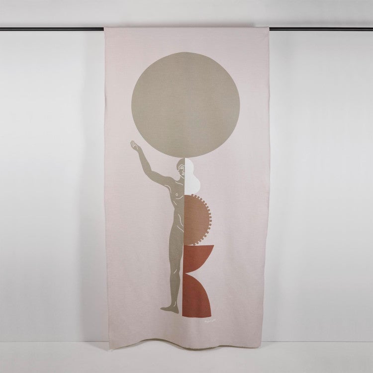 Curtain with drawstring MADURA Beige