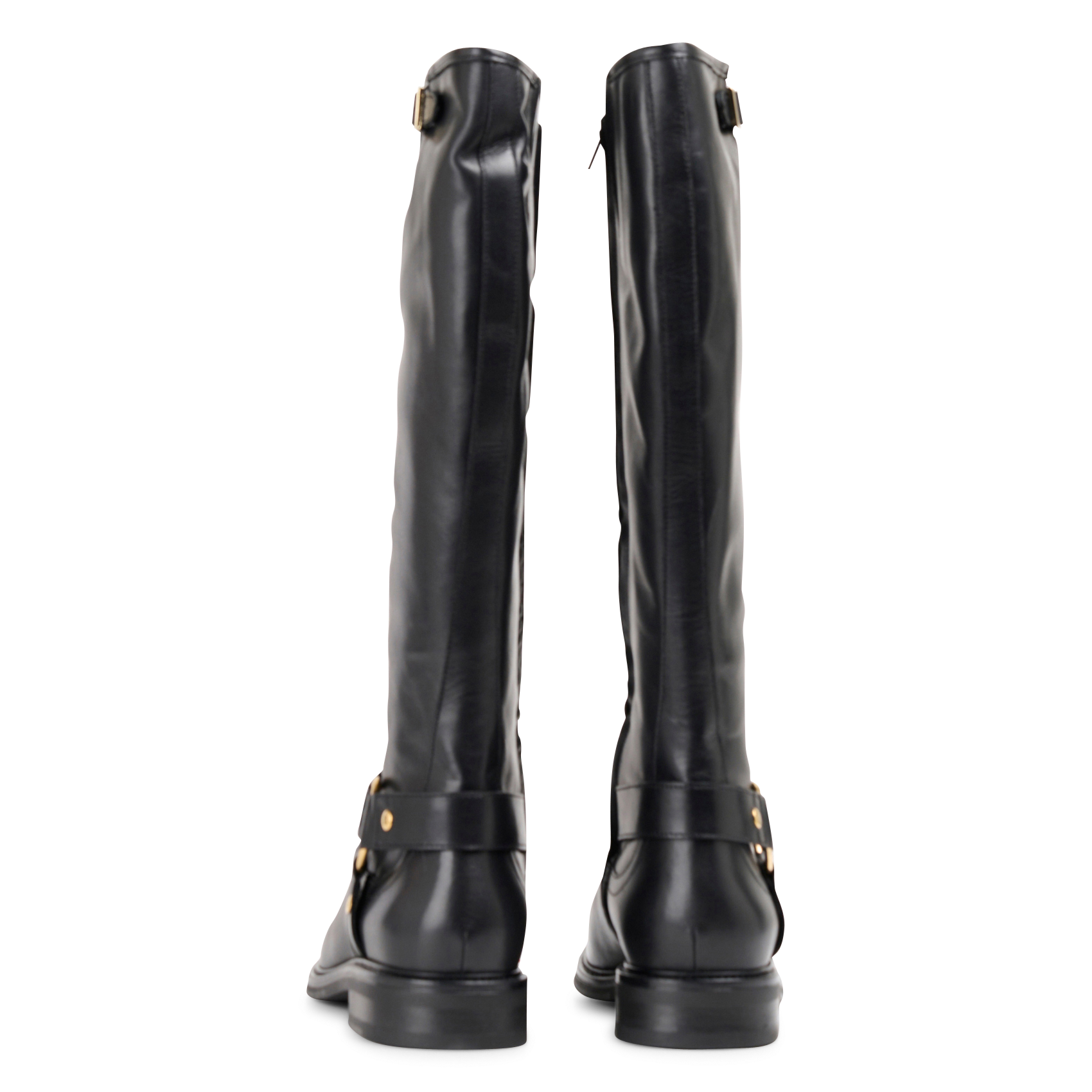 Laars met leren bandjes BILLI BI Zwart