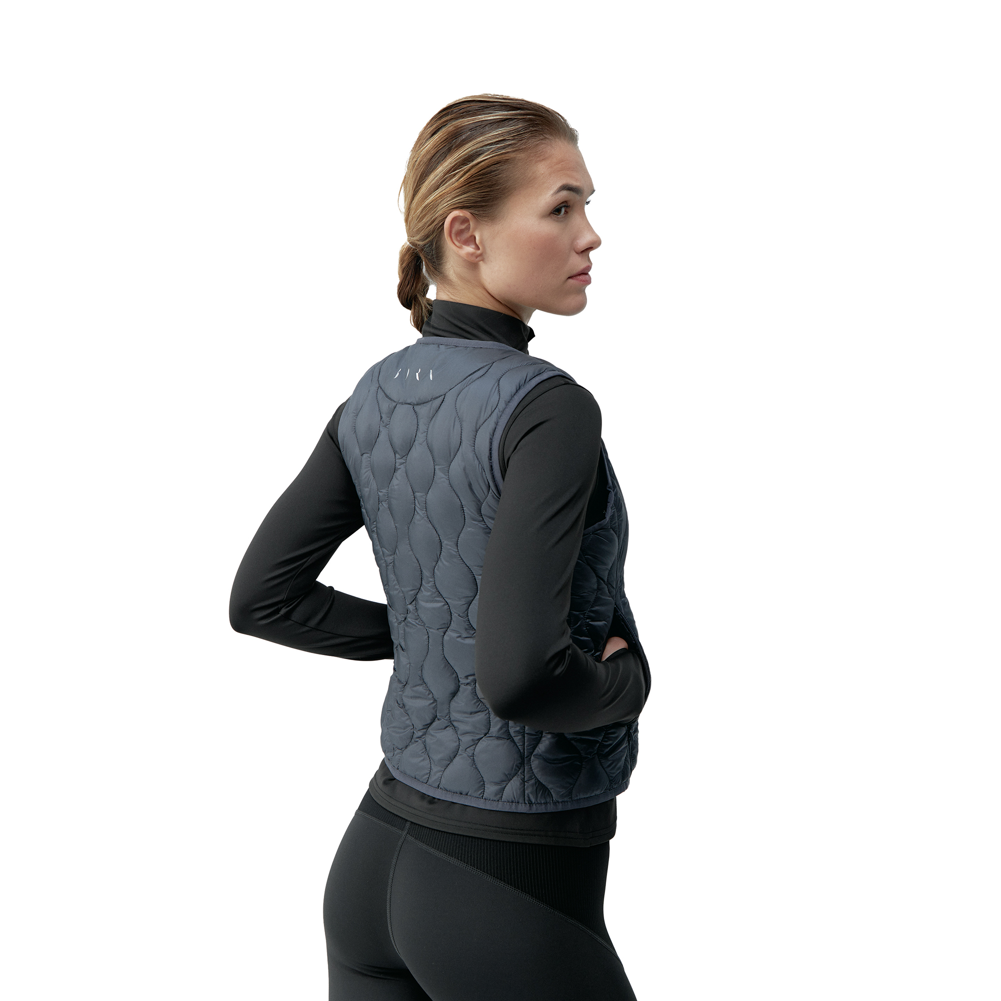 Sporty vest with zipper BORN LIVING YOGA Grey