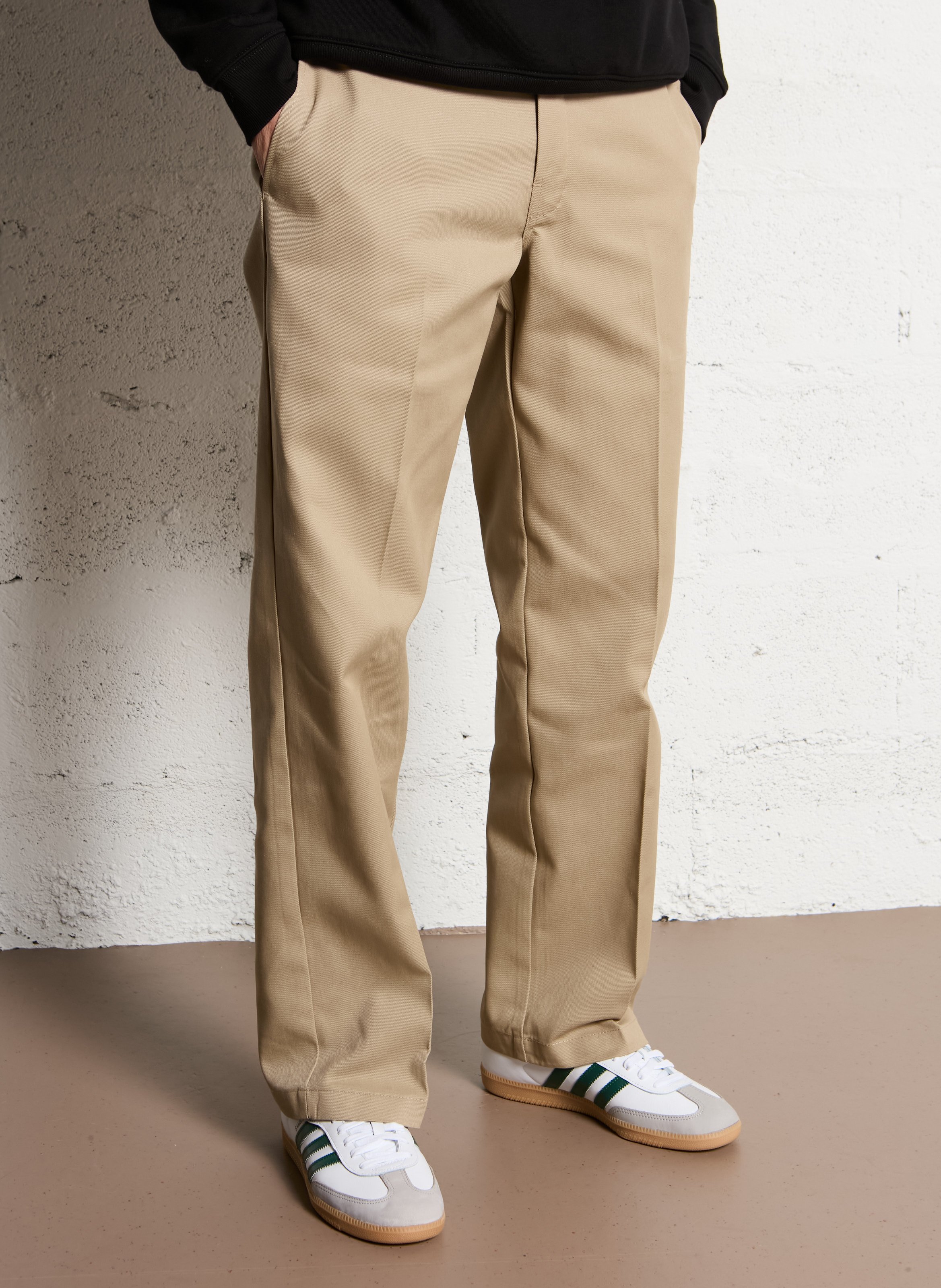 Bandplooibroek DICKIES Beige