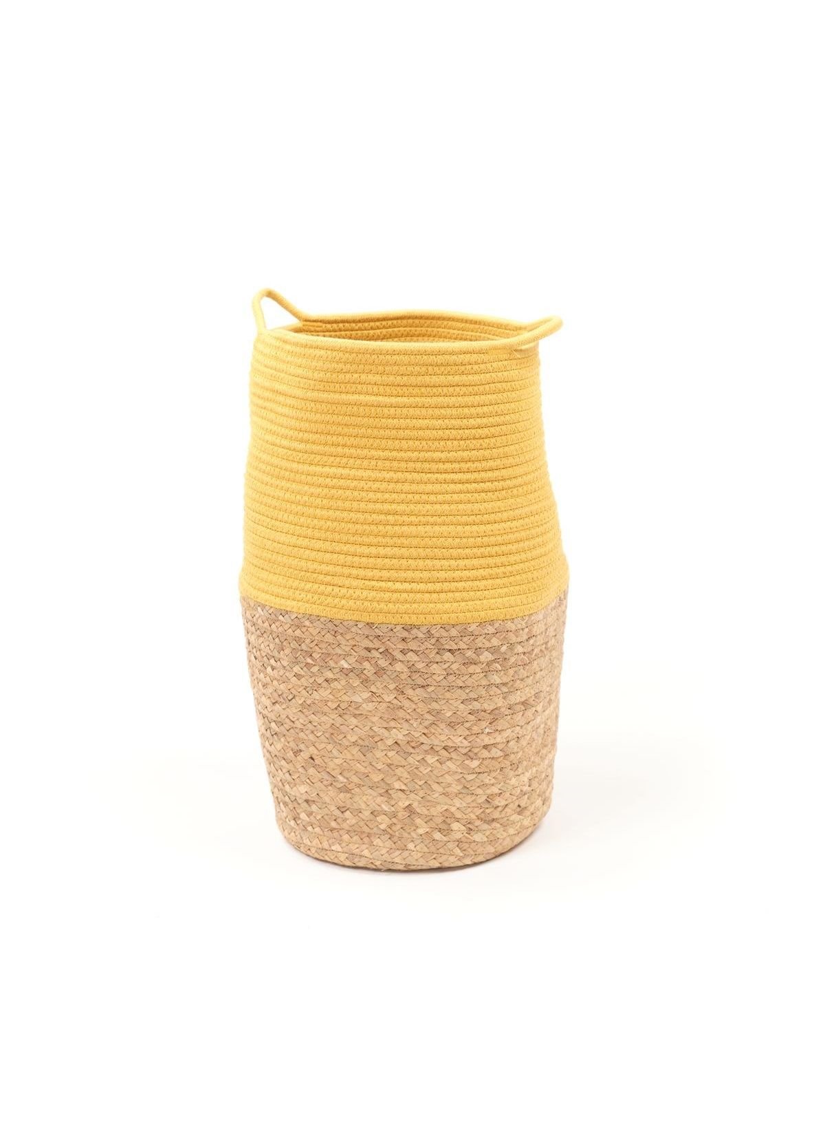 Panier long en coton FACTORY Jaune