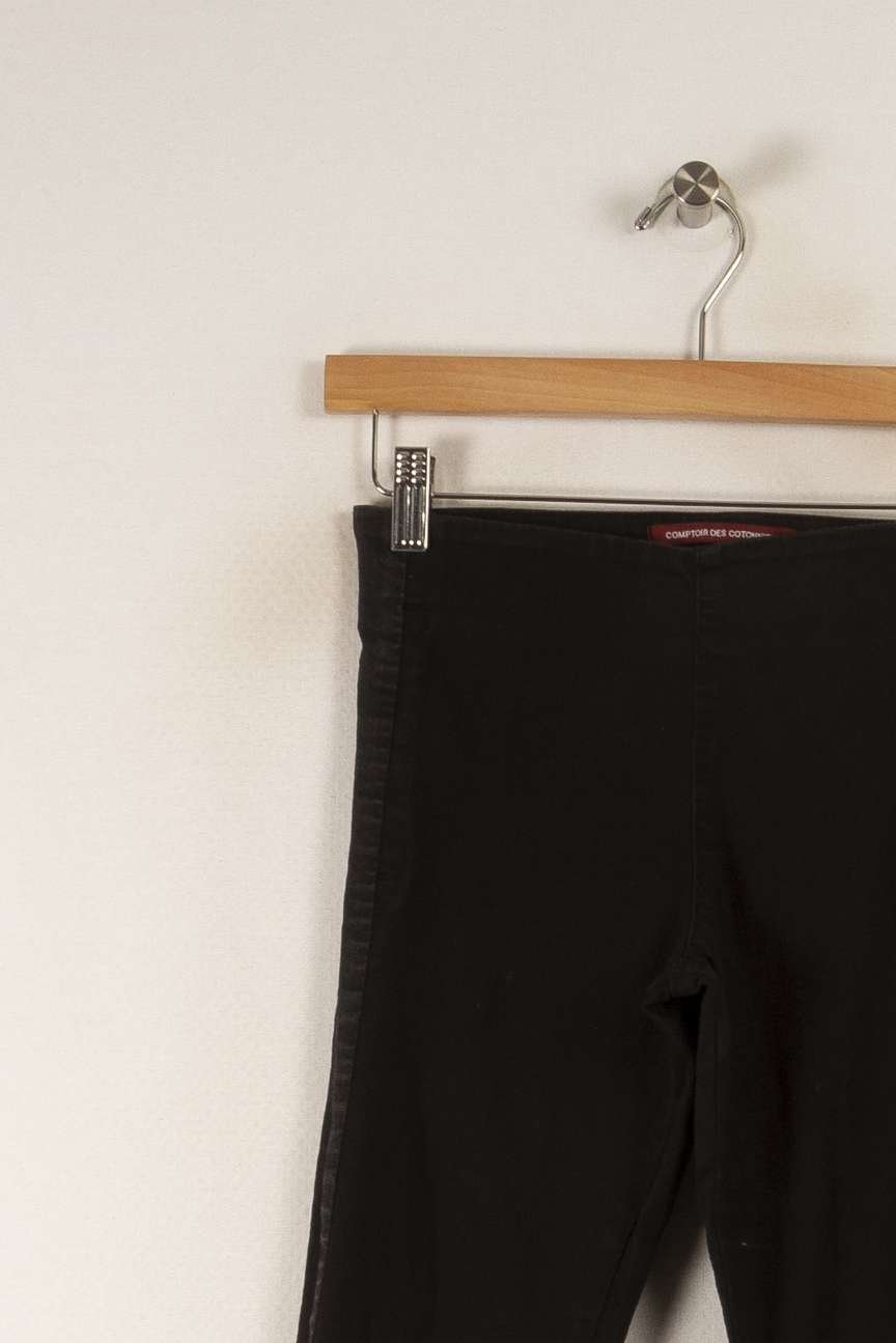 Cropped slim jeans with studs COMPTOIR DES COTONNIERS - Seconde main Black