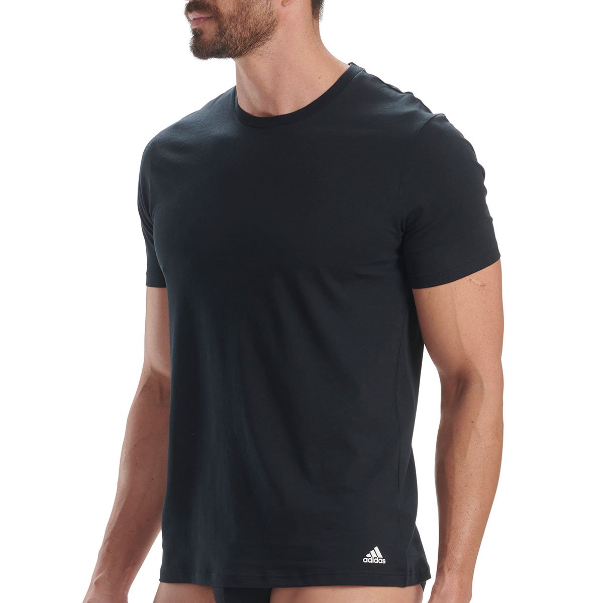 Pack of 2 round-neck T-shirts ADIDAS UNDERWEAR Black