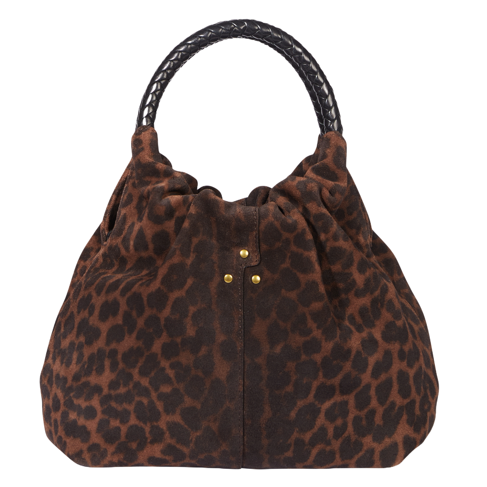 Leopard print leather bucket bag JEROME DREYFUSS Multicolored