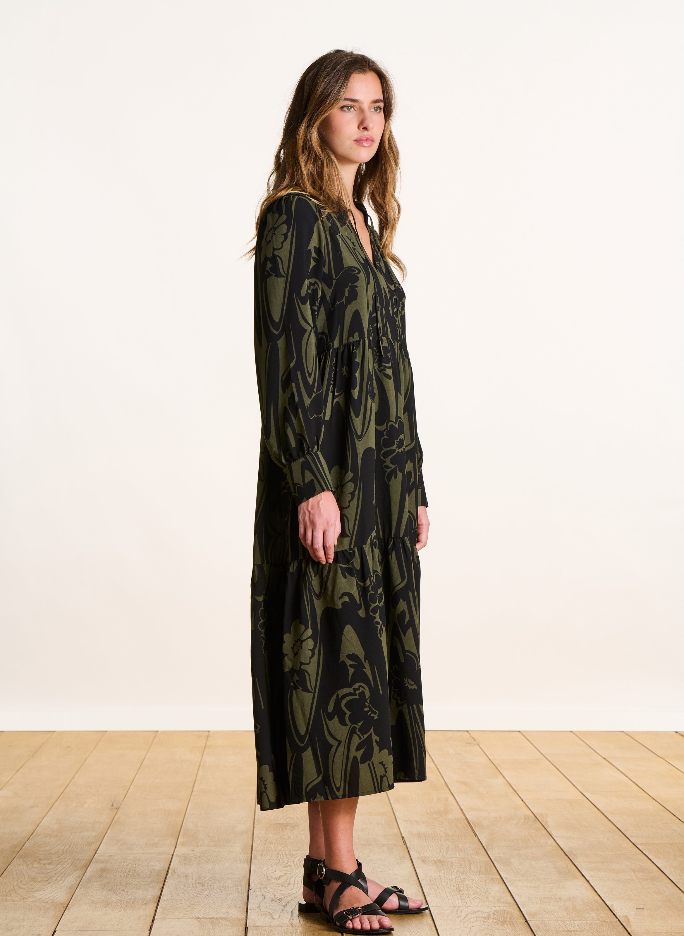 Dana long printed dress LA FEE MARABOUTEE Multicolored