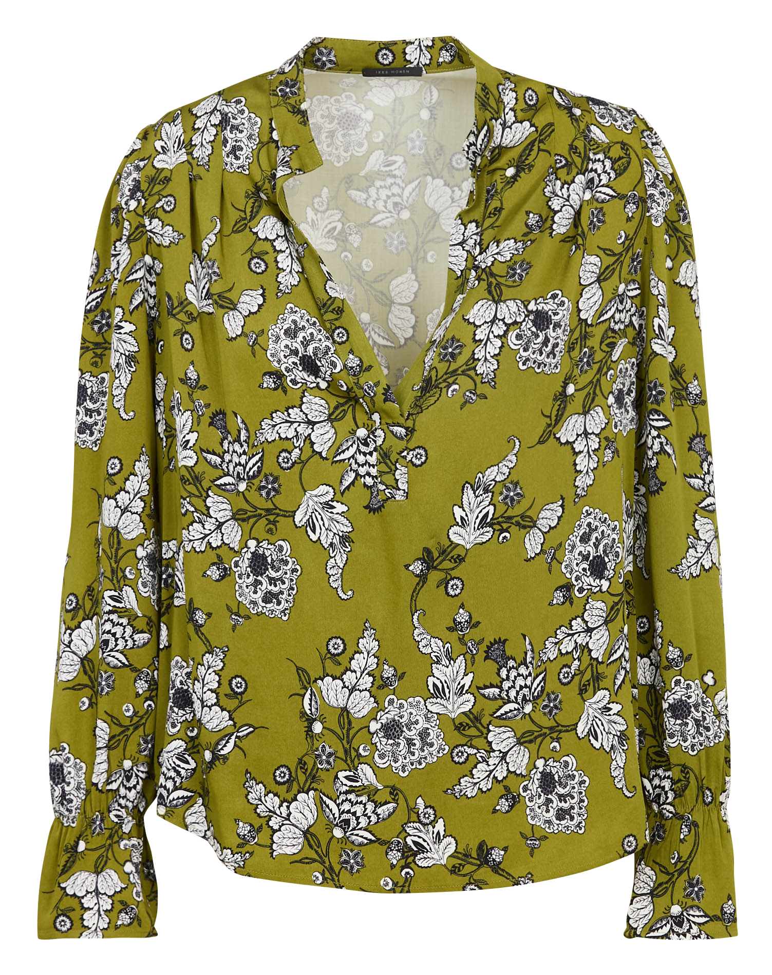 Blouse col v à imprimé floral IKKS Vert