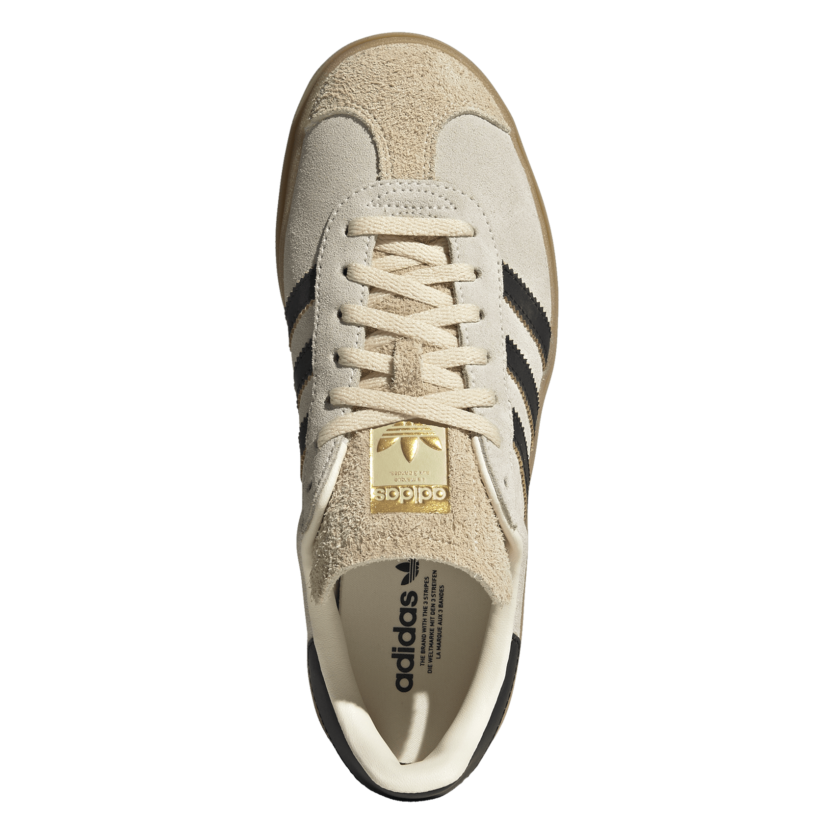 Leather low-top sneakers ADIDAS Beige