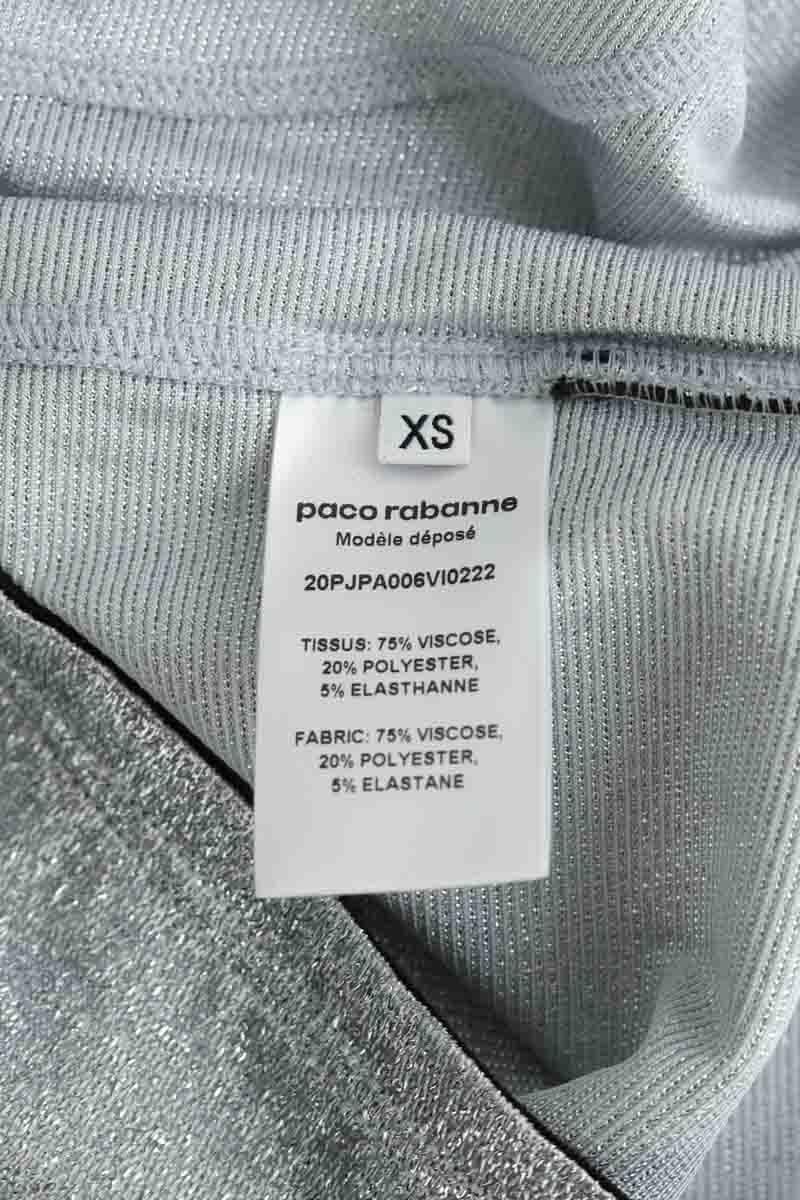 Silver mini shorts PACO RABANNE - Seconde Main Silver