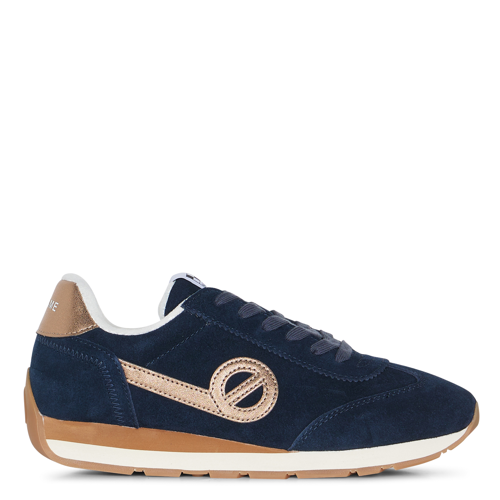 Baskets basses en cuir  NO NAME Bleu