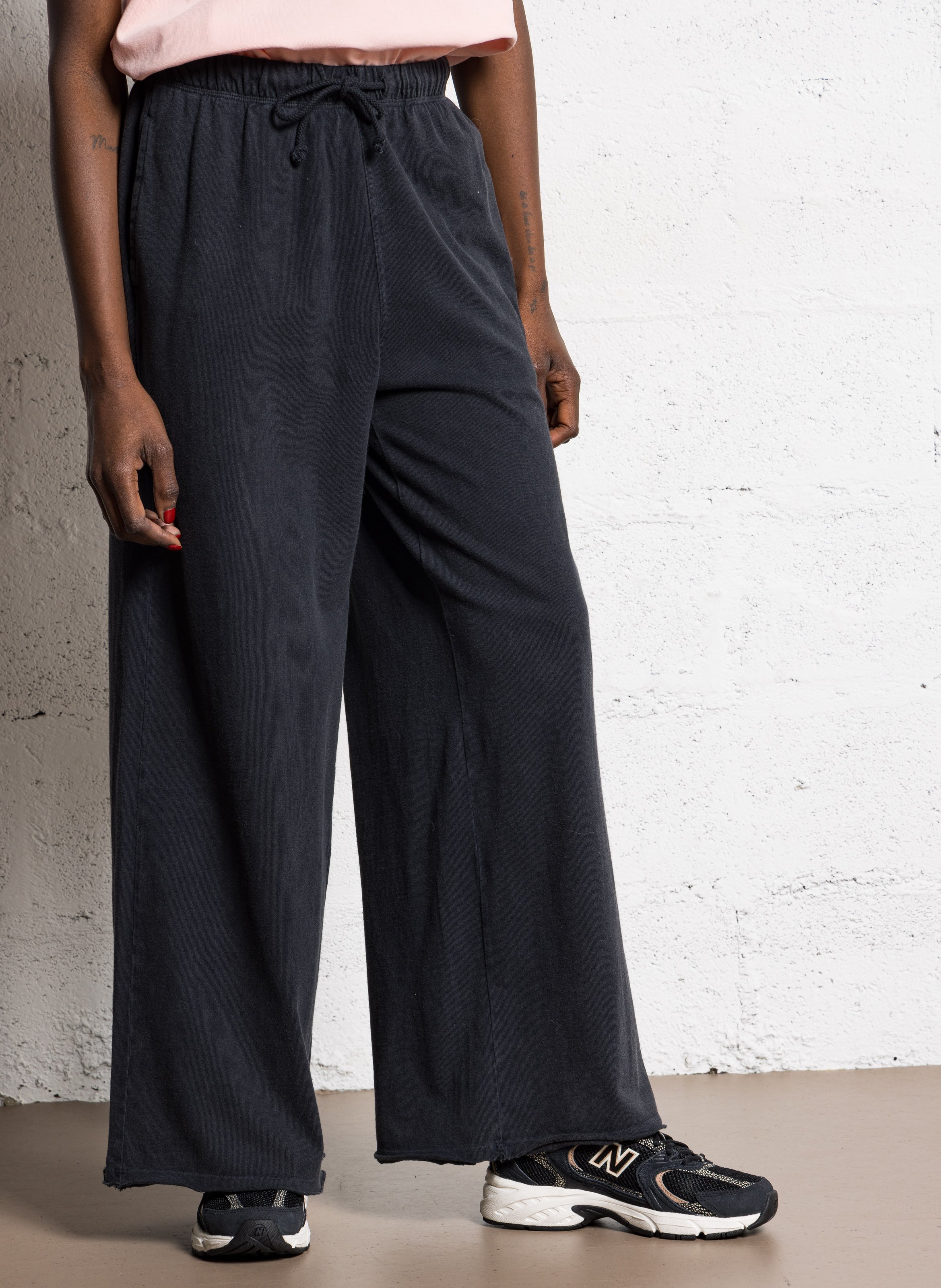 Loose-fit cotton sweatpants AMERICAN VINTAGE Black